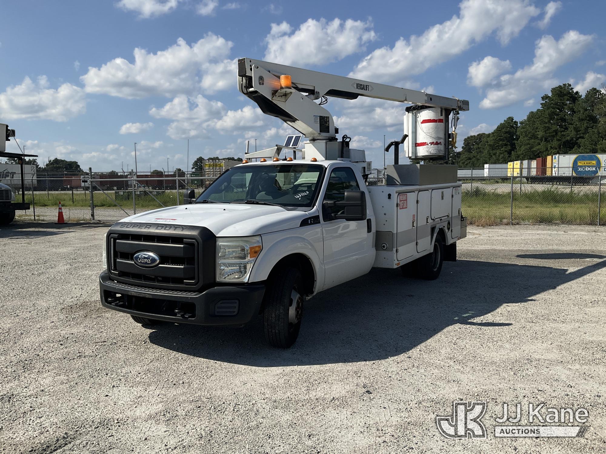 Versalift TEL29N-03, Telescopic Non-Insulated Bucket Truck mounted behind cab on 2012 Ford F-350 SD Service Truck