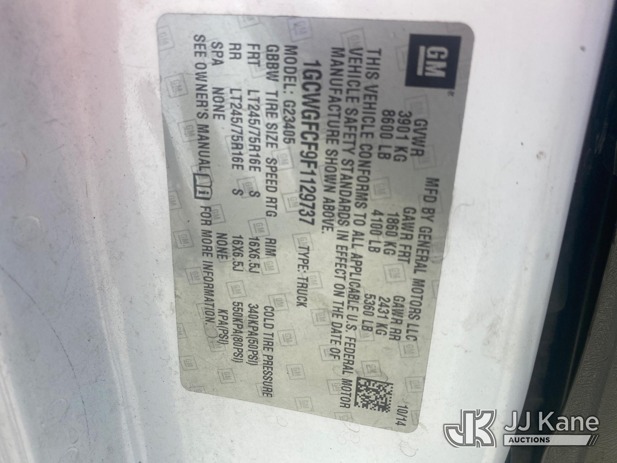 2015 Chevrolet Express G2500
