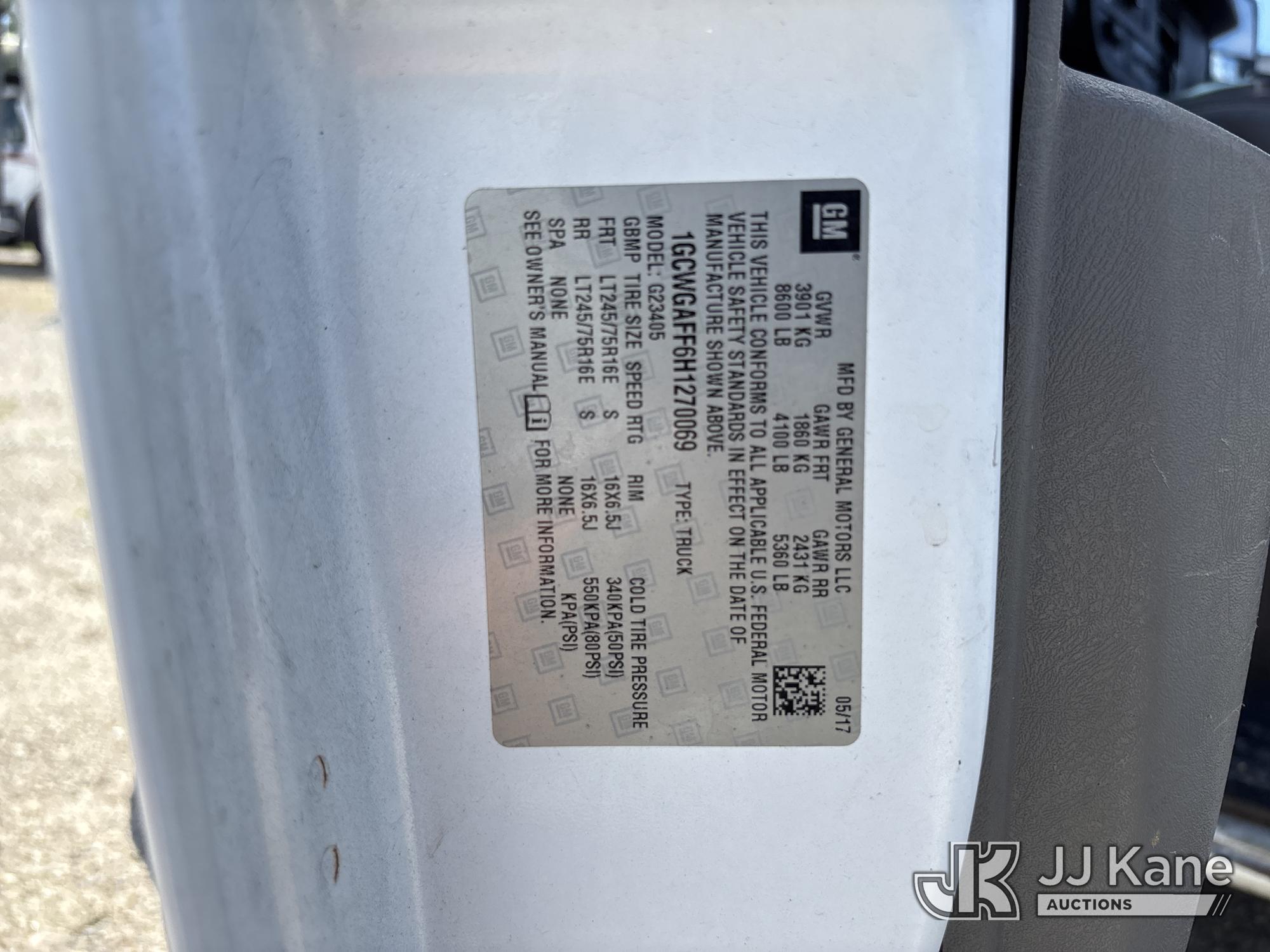 2017 Chevrolet EXPRESS G2500