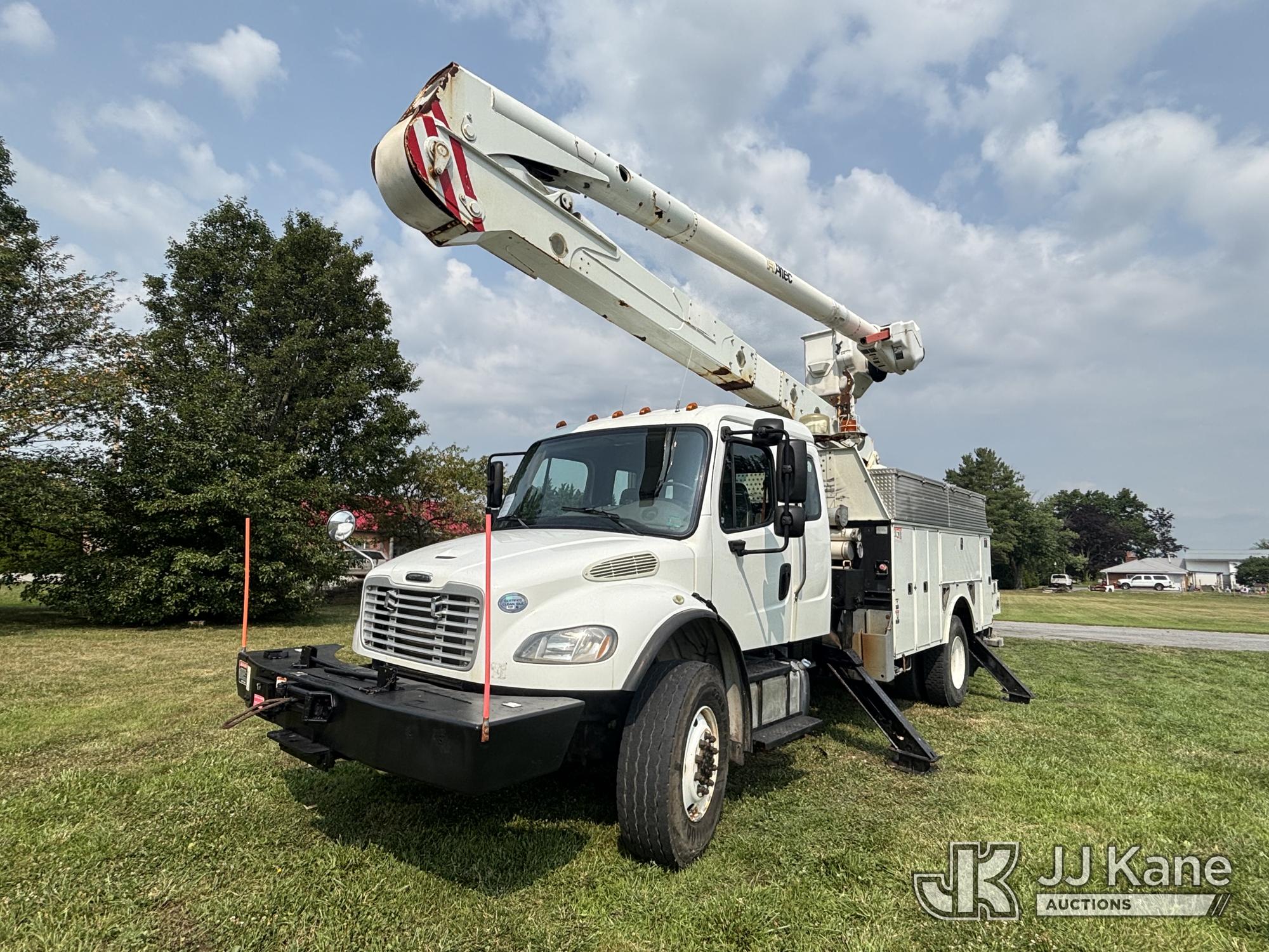 Altec AN55E-OC, Material Handling Bucket Truck mounted on 2014 Freightliner M2 106 4x4 Utility Truck