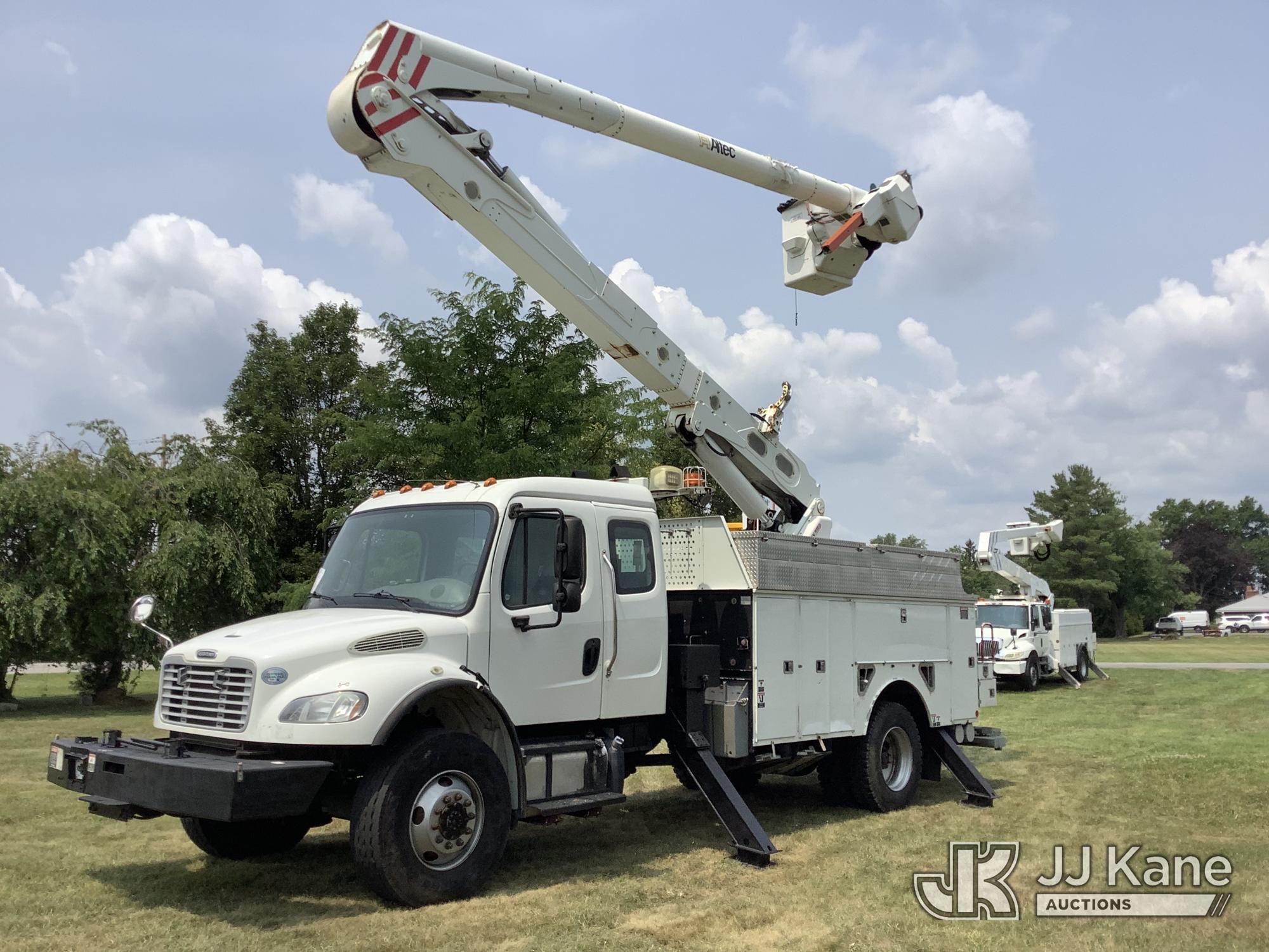 Altec AN50E-OC, Material Handling Bucket Truck rear mounted on 2014 Freightliner M2 106 4x4 Extended-Cab Utility Truck