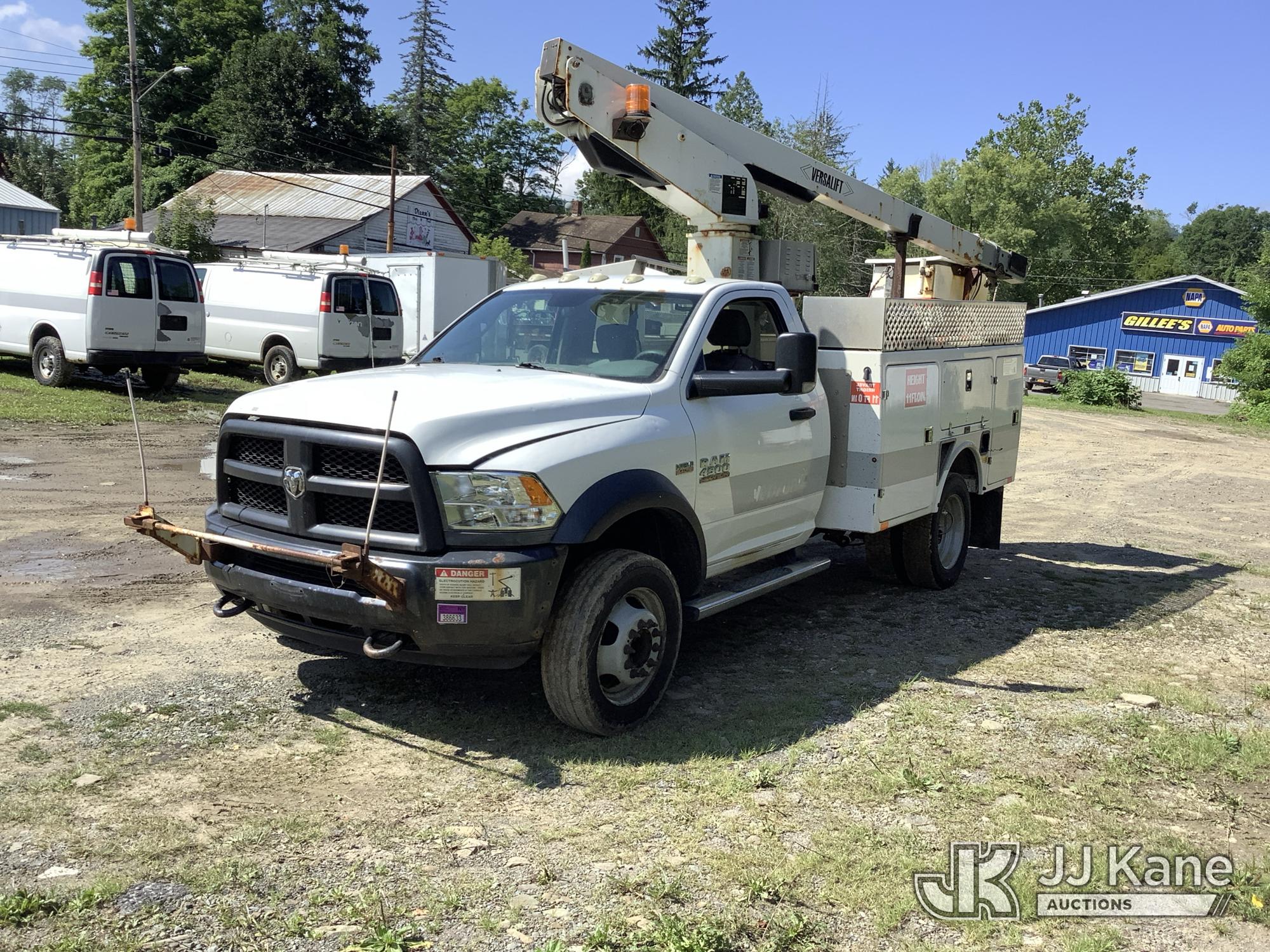 Versalift TEL29N, Telescopic Non-Insulated Bucket Truck mounted behind cab on 2016 Ram 4500 2WD Service Truck