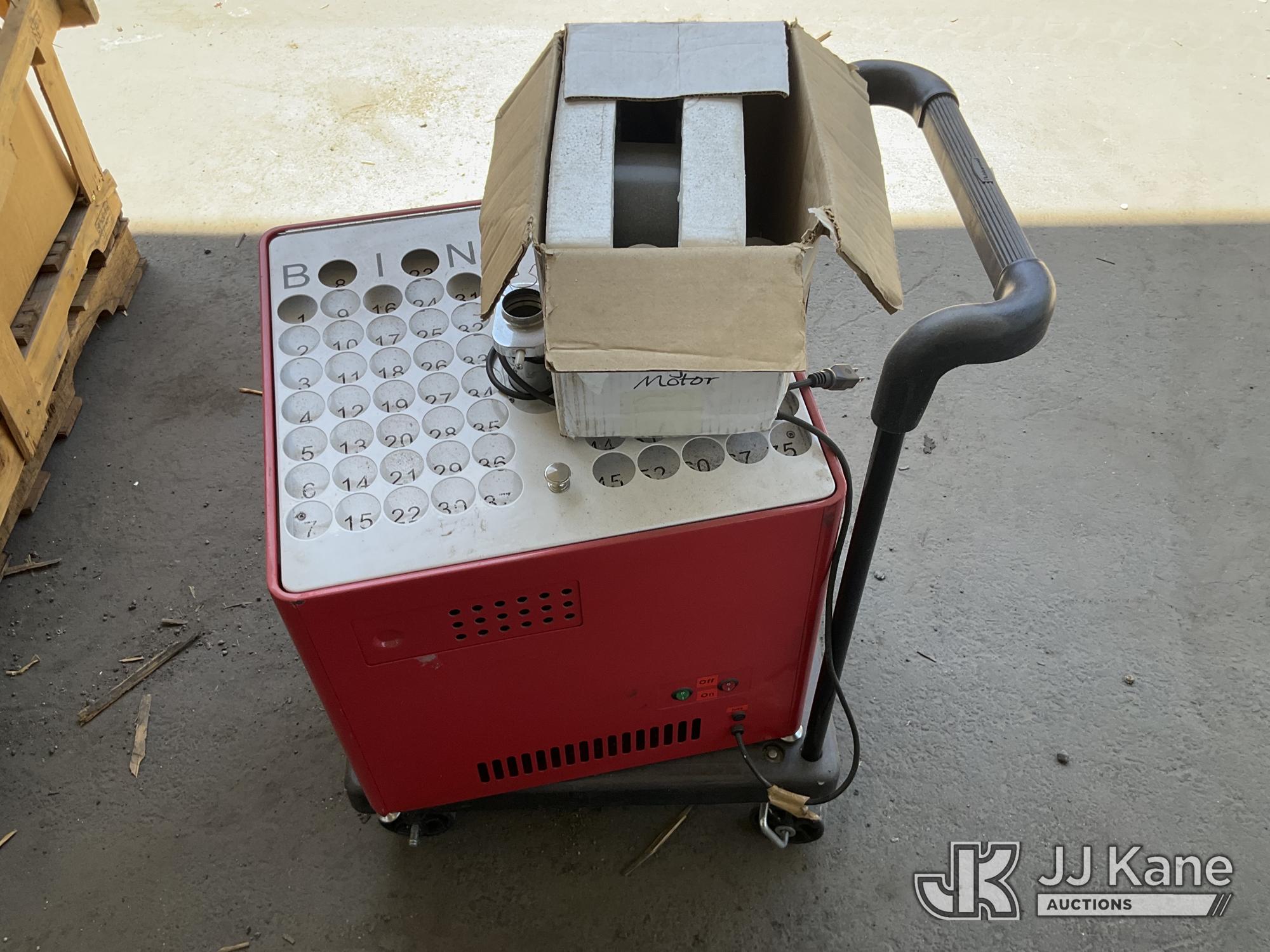 Bingo Machine (Used) NOTE: This unit is being sold AS IS/WHERE IS via Timed Auction and is located in Jurupa Valley