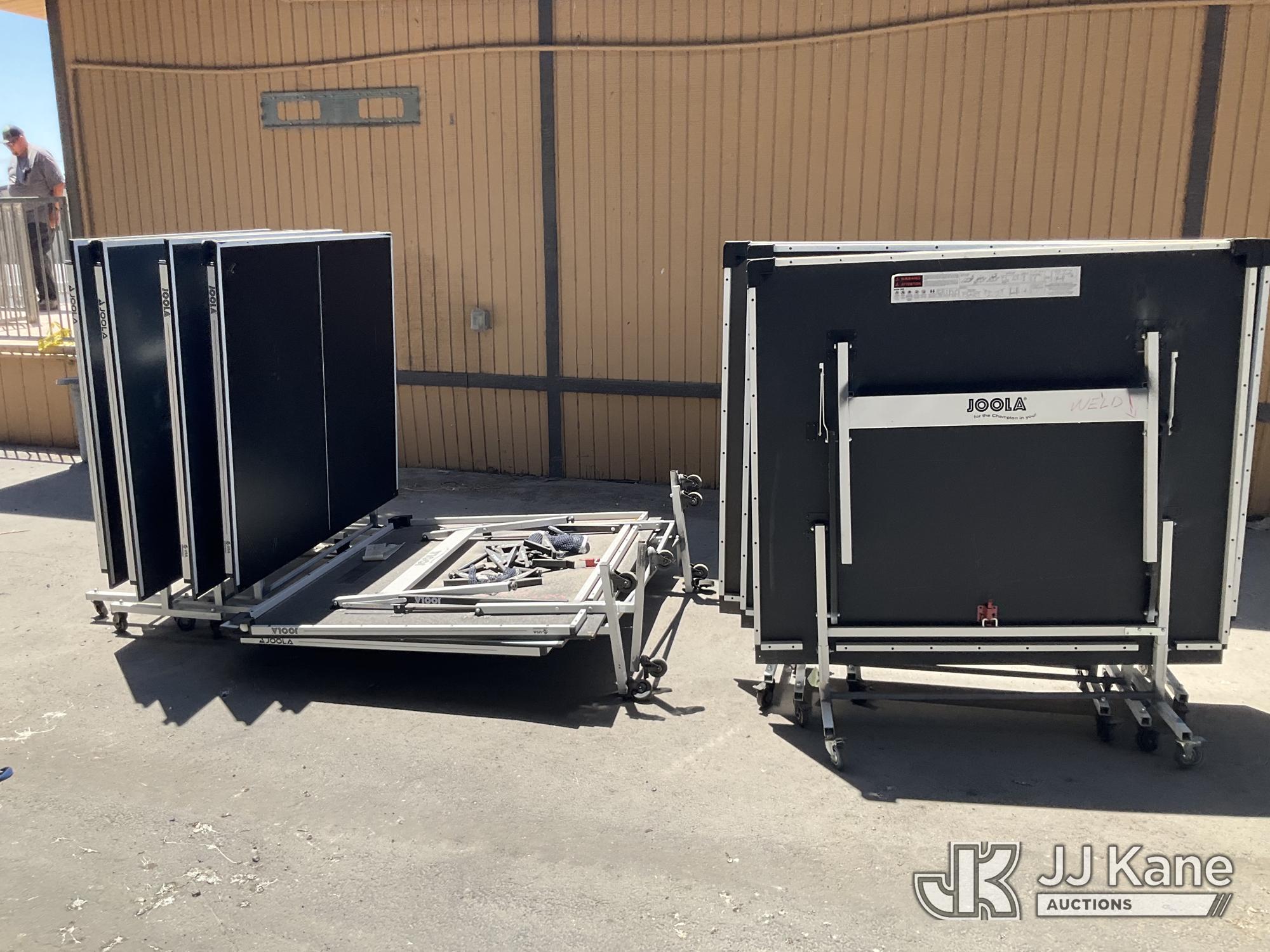 (5) Ping Pong Tables (Used) NOTE: This unit is being sold AS IS/WHERE IS via Timed Auction and is located in Jurupa Valley