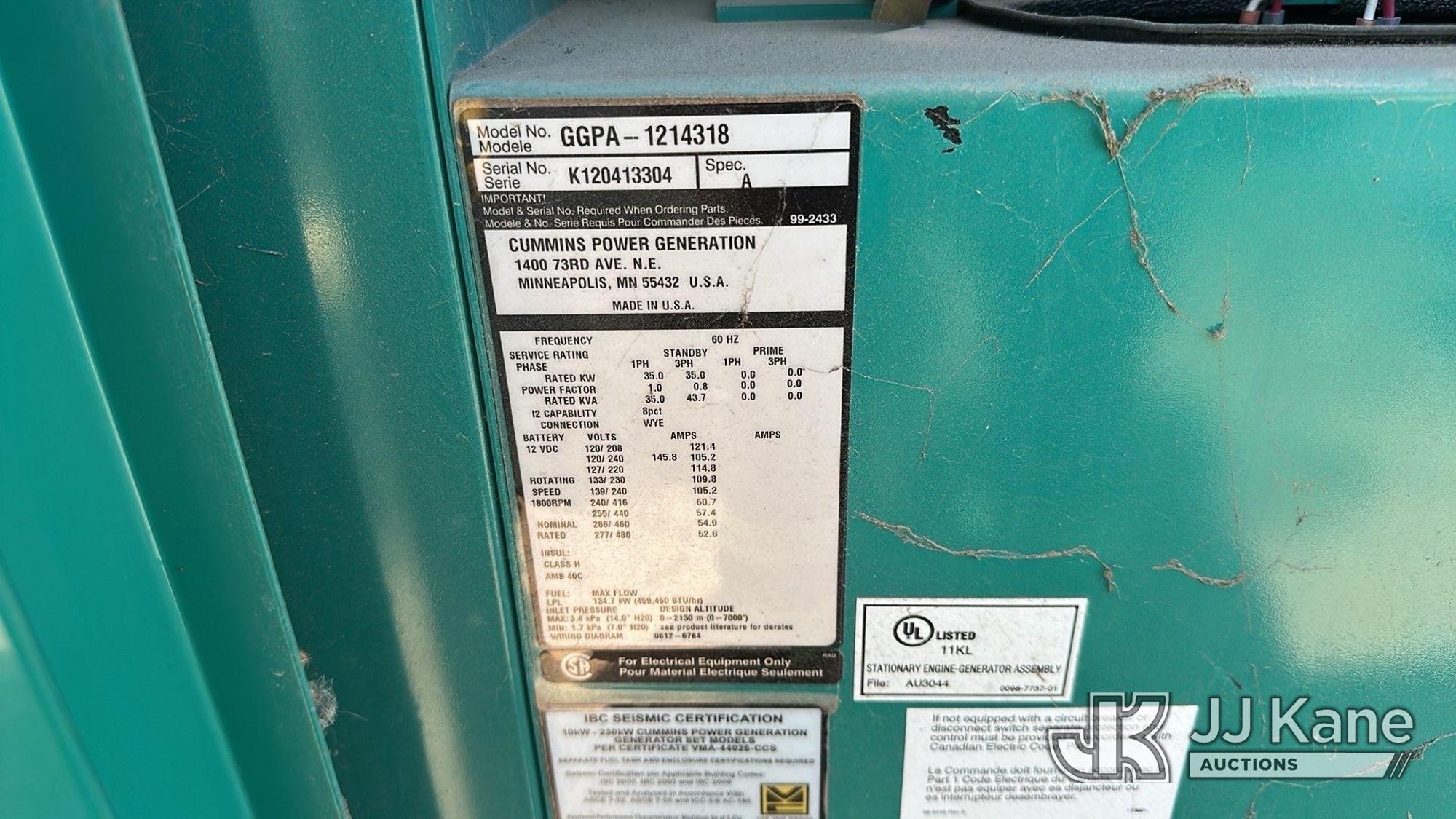 2012 Onan 35GGPA