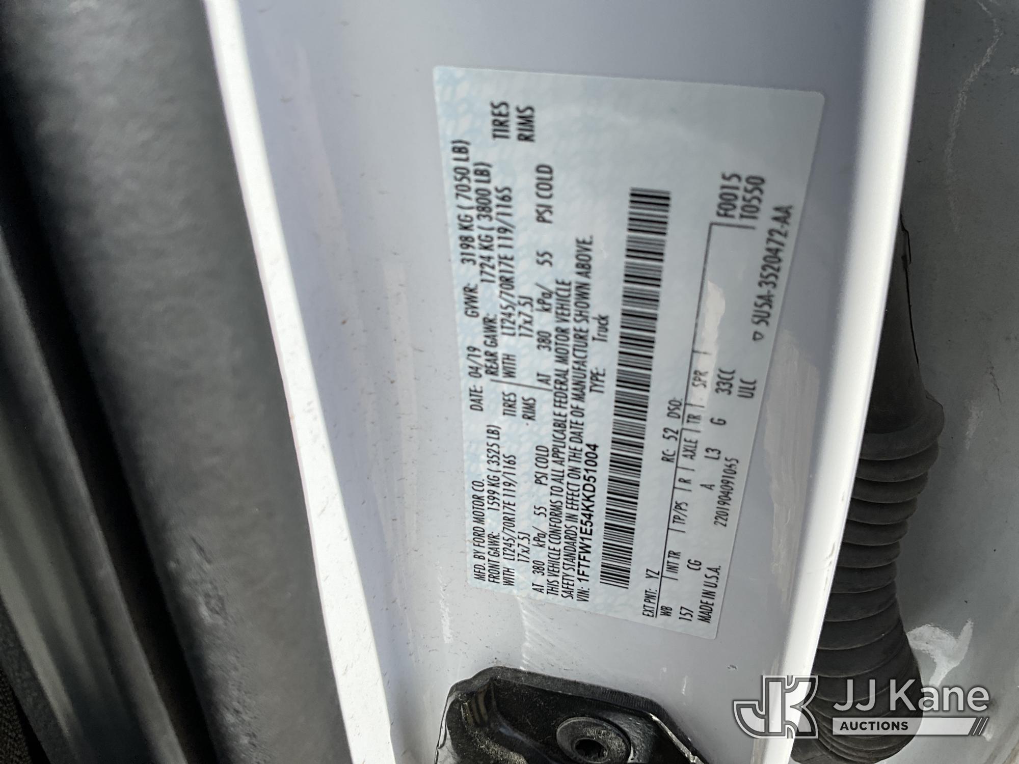 2019 Ford F150 4X4