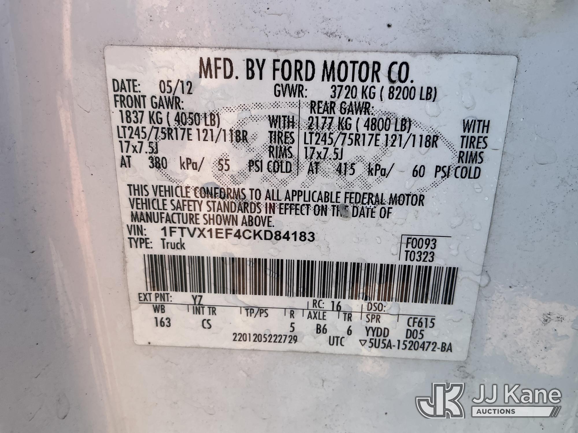2012 Ford F150 4X4