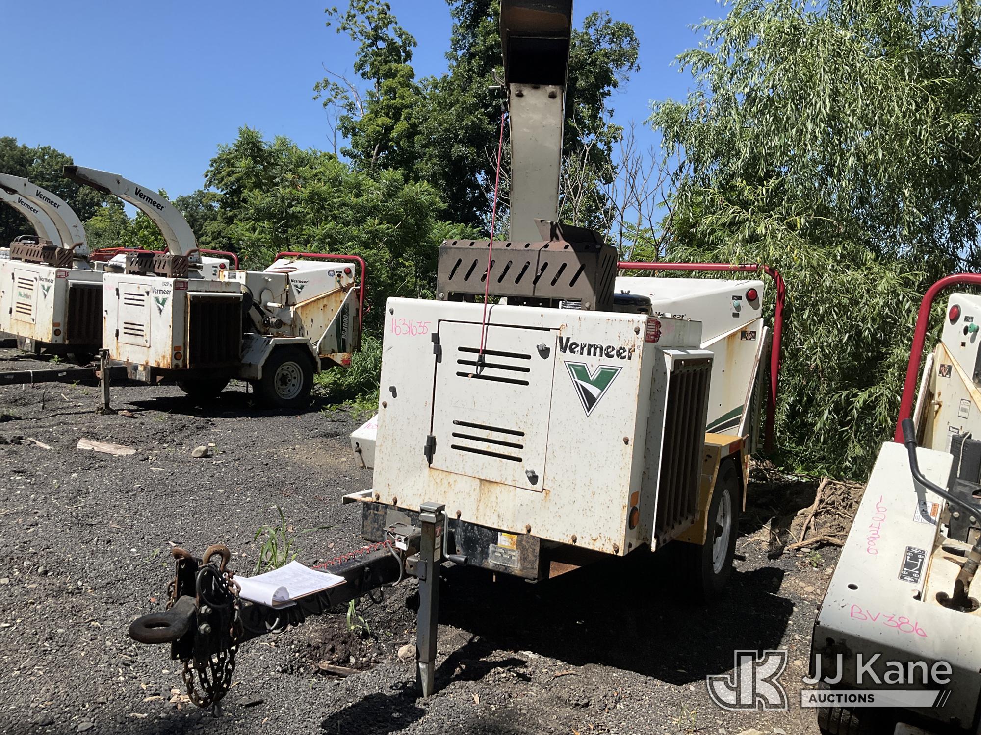 2018 Vermeer BC1000XL Portable Chipper (12in Drum), Trailer Mounted