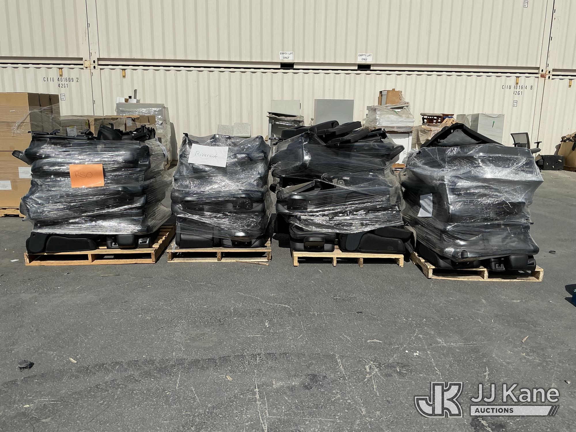 4 Pallets of Car interior seats & parts (Used) NOTE: This unit is being sold AS IS/WHERE IS via Timed Auction and is located in Jurupa Valley