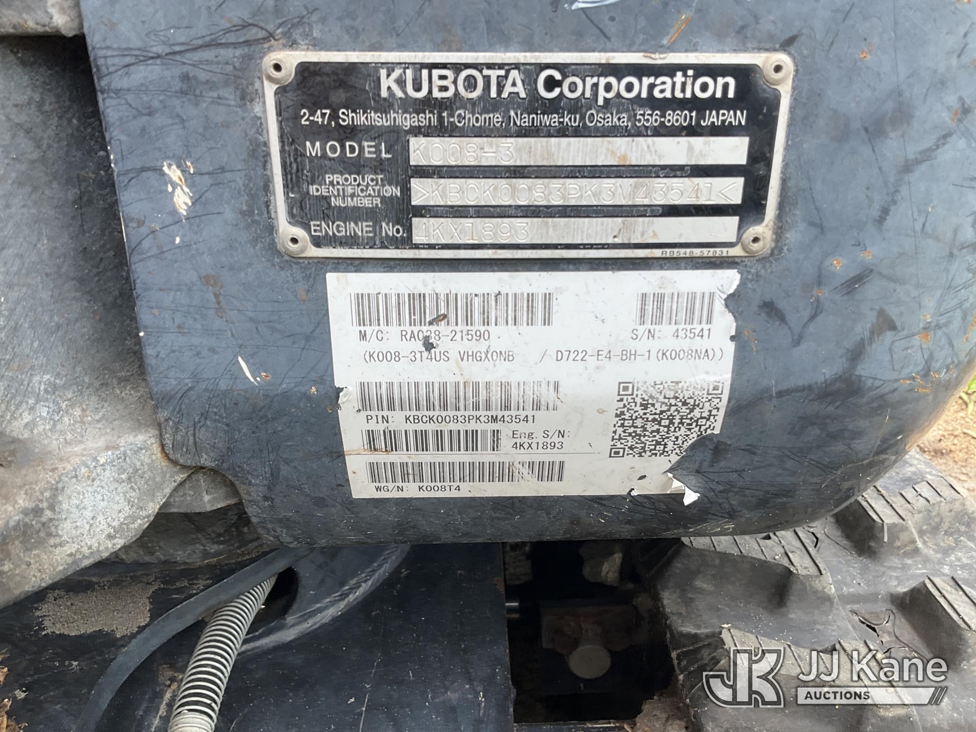 2019 Kubota K008-3