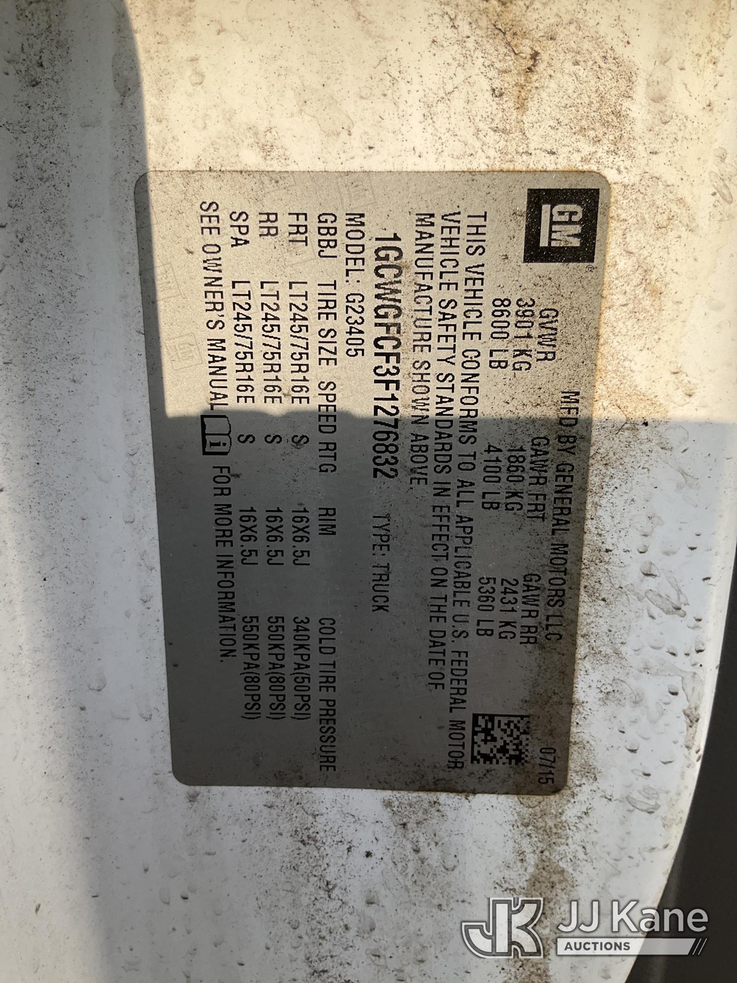 2015 Chevrolet Express G2500