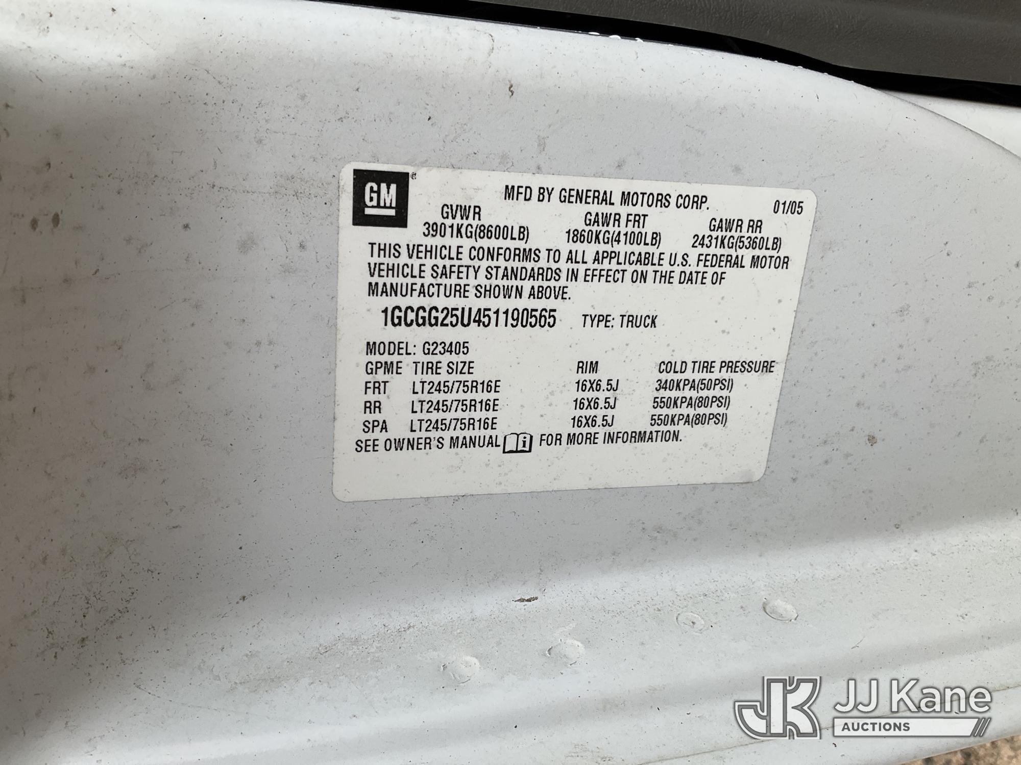 2005 Chevrolet EXPRESS G2500