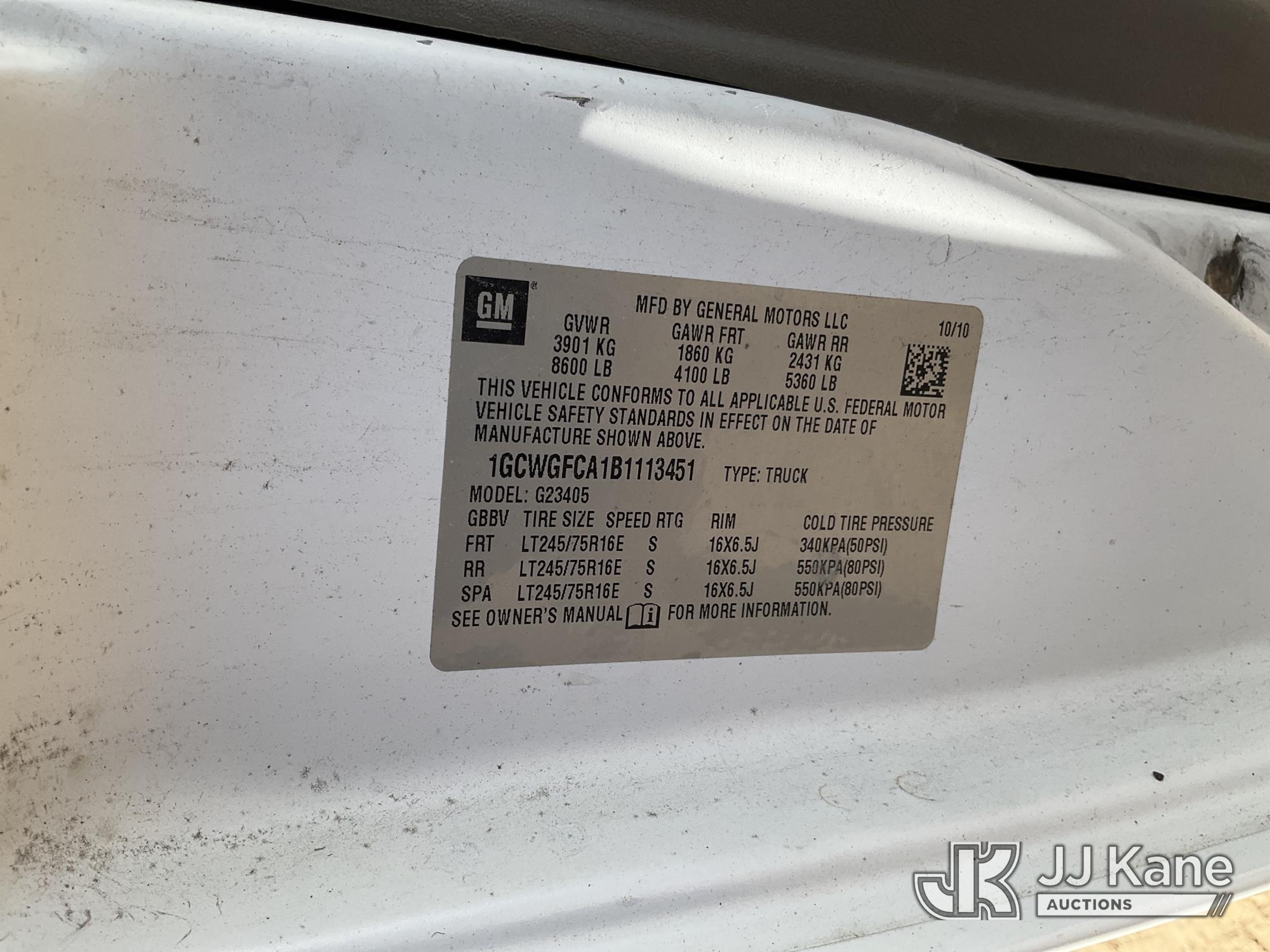 2011 Chevrolet EXPRESS 2500