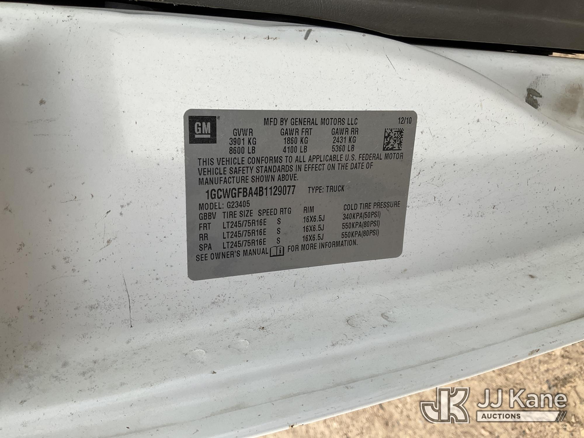 2011 Chevrolet EXPRESS G2500