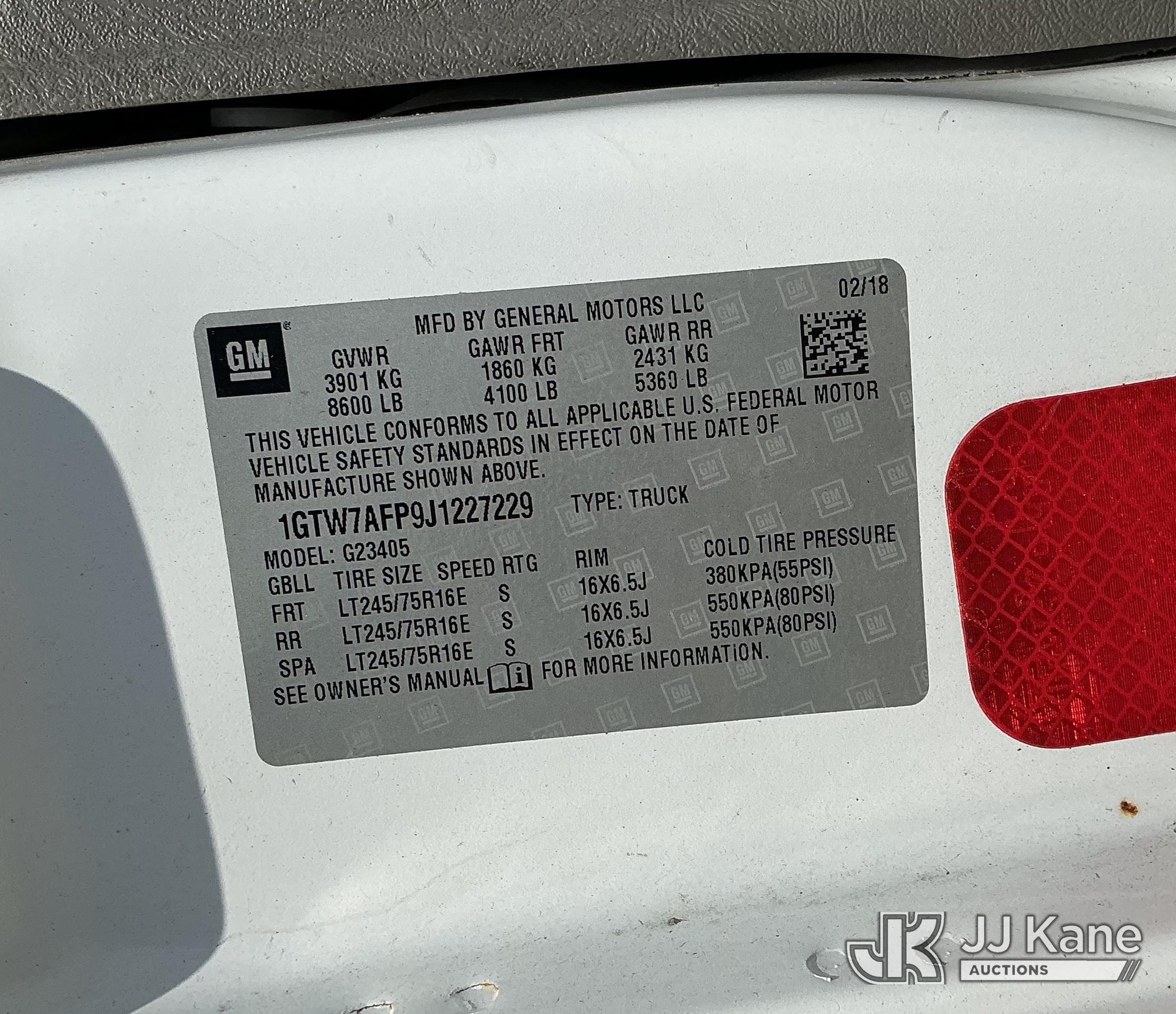 2018 GMC SAVANA