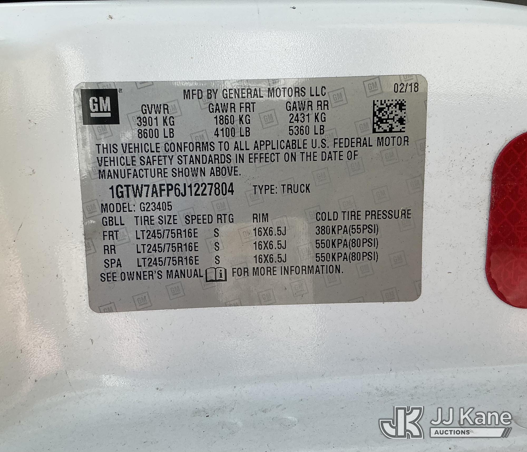 2018 GMC SAVANA