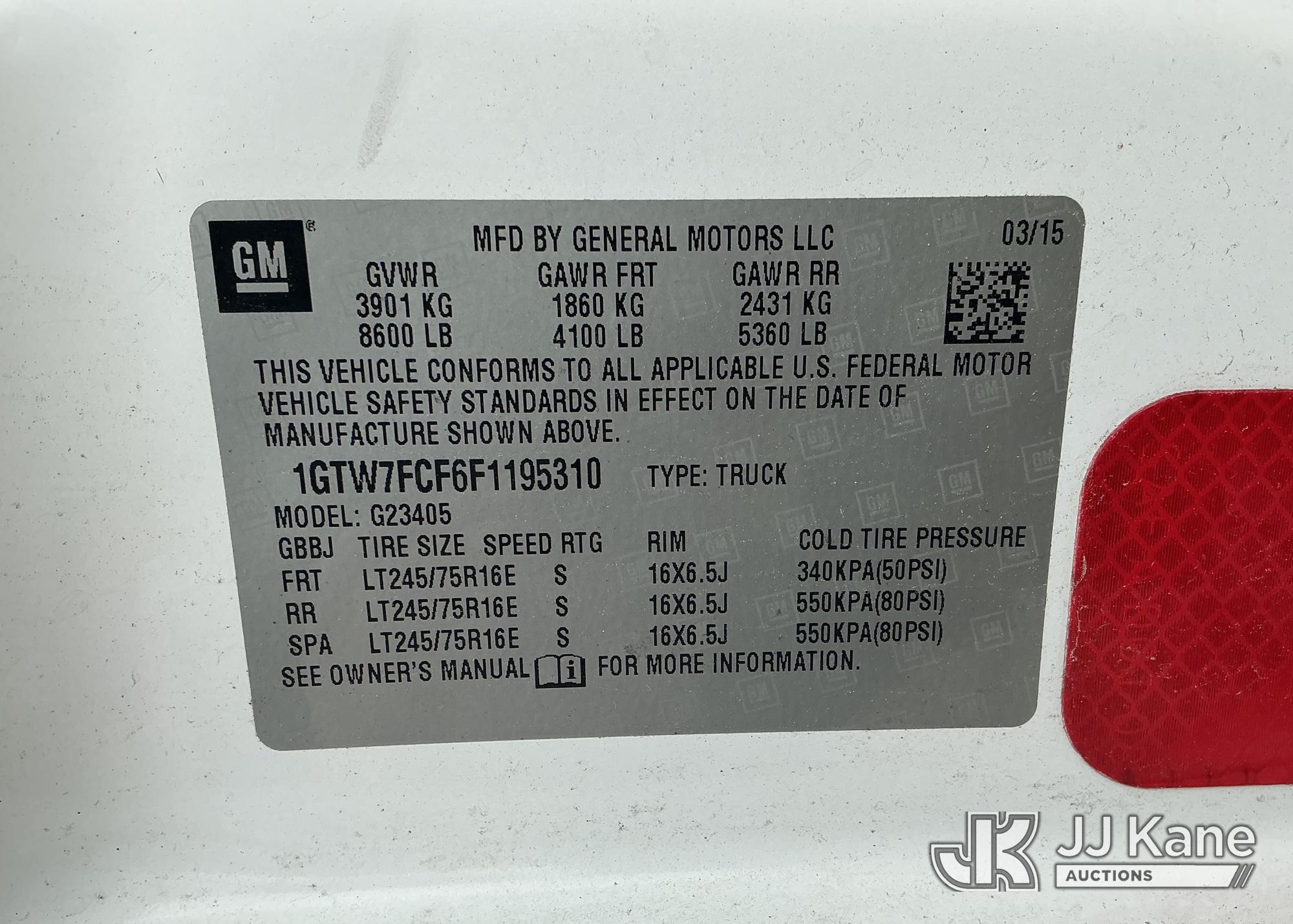 2015 GMC SAVANA