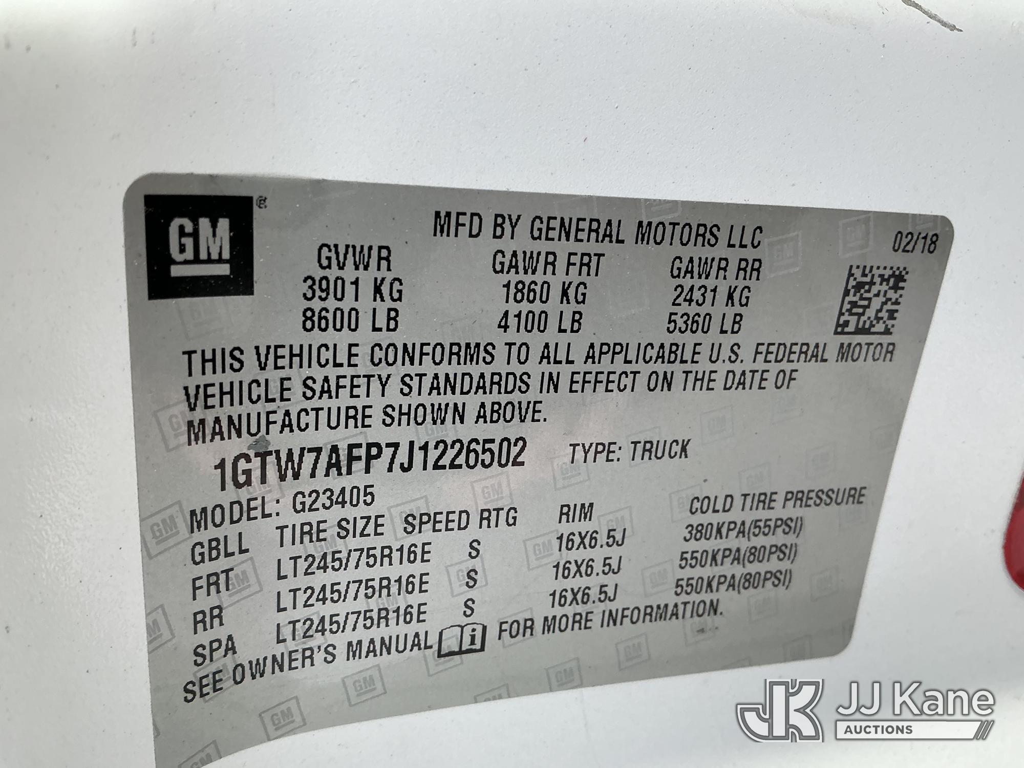 2018 GMC SAVANA