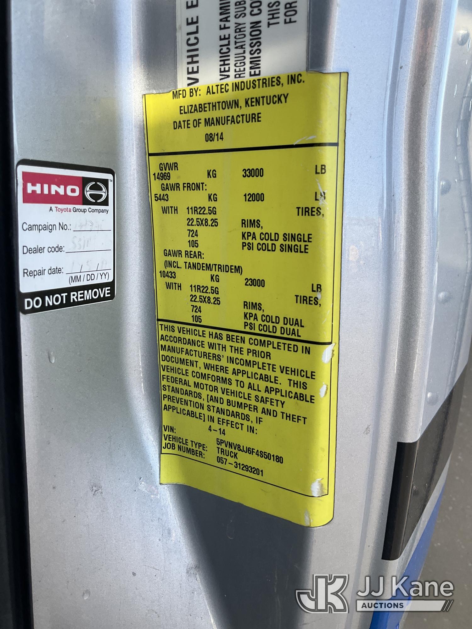 2015 Hino Conventional Cab