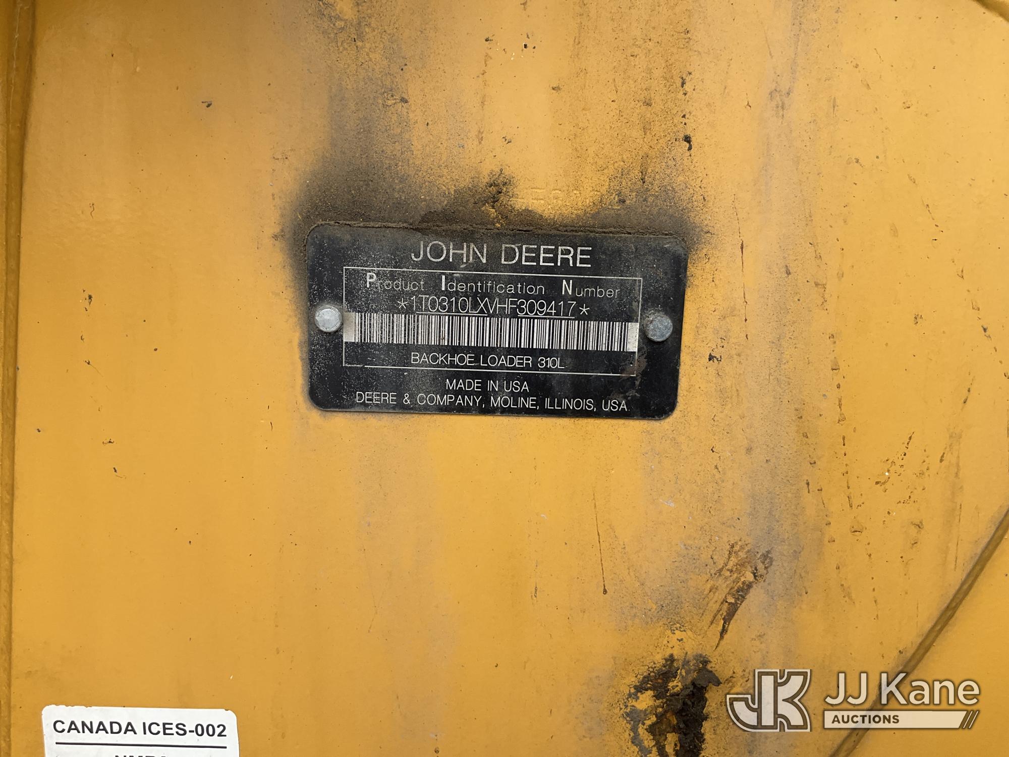 2017 John Deere 310L