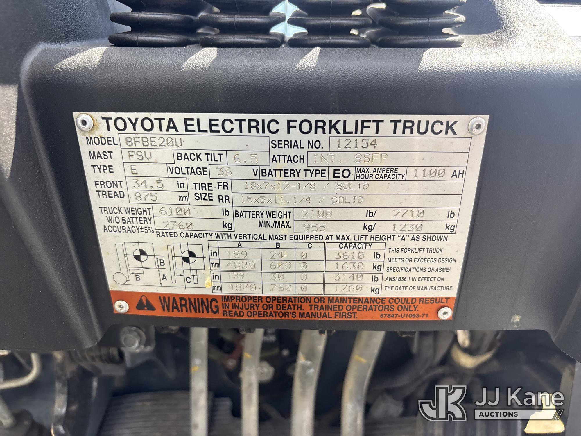 2016 Toyota 8FBE20U