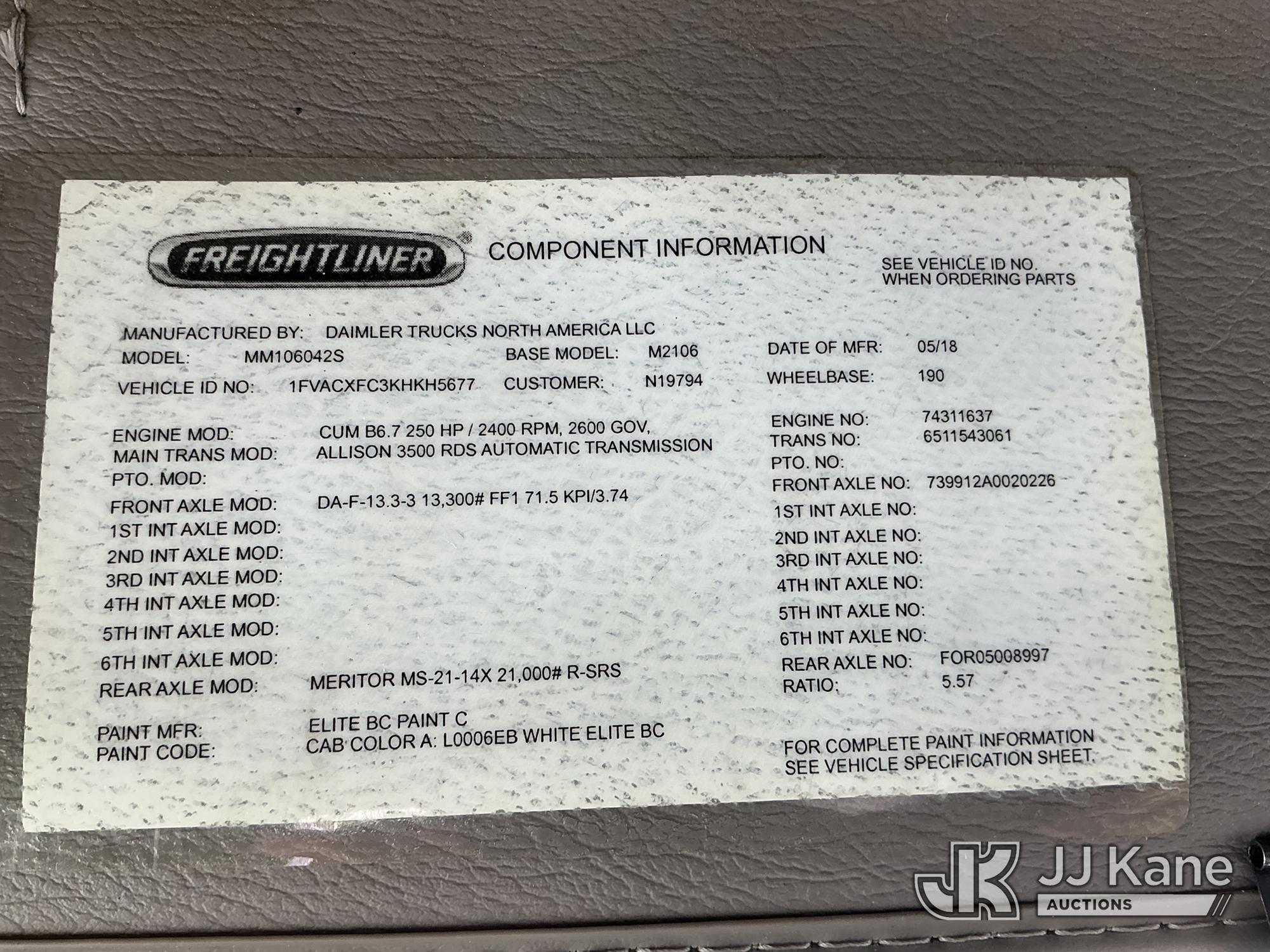 2019 Freightliner M2