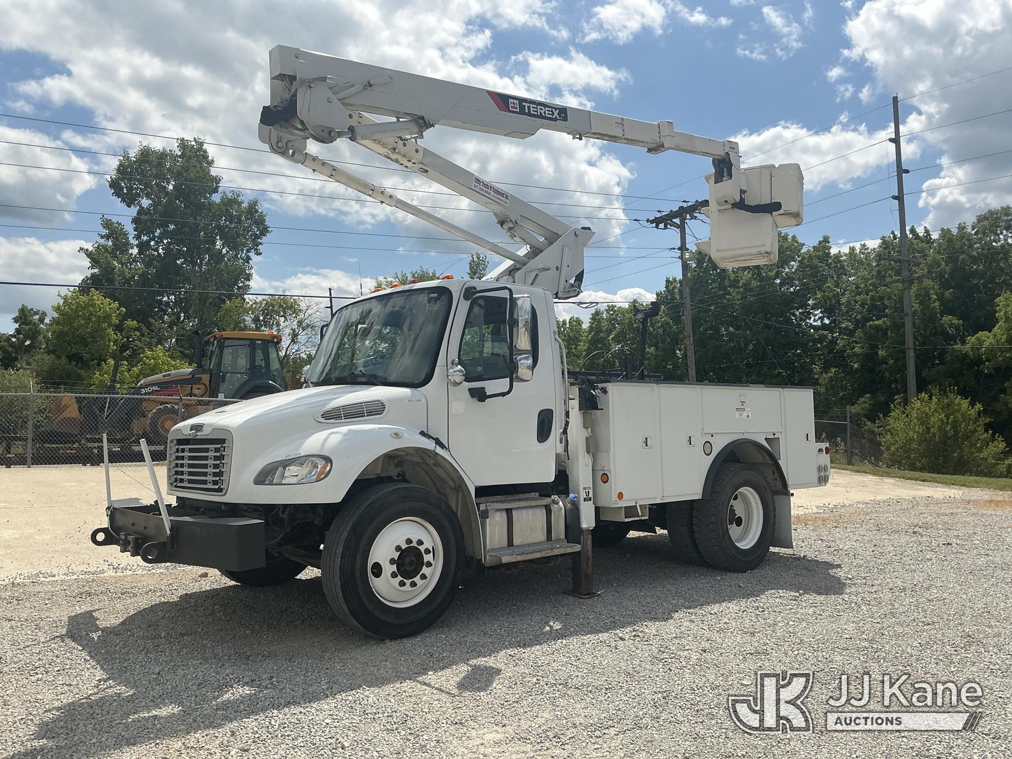 HiRanger LT40, Articulating & Telescopic Bucket Truck mounted behind cab on 2013 Freightliner M2 106 Utility Truck