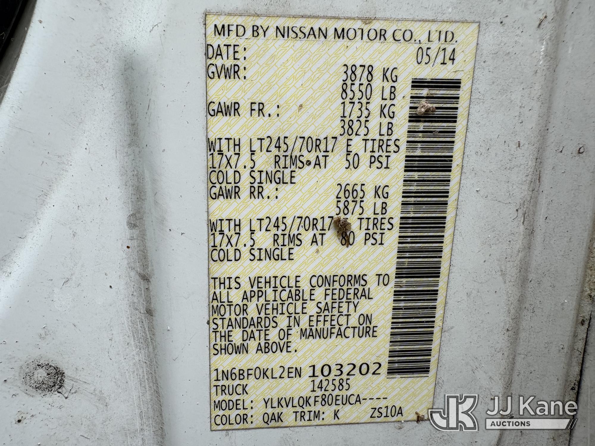 2014 Nissan NV CARGO