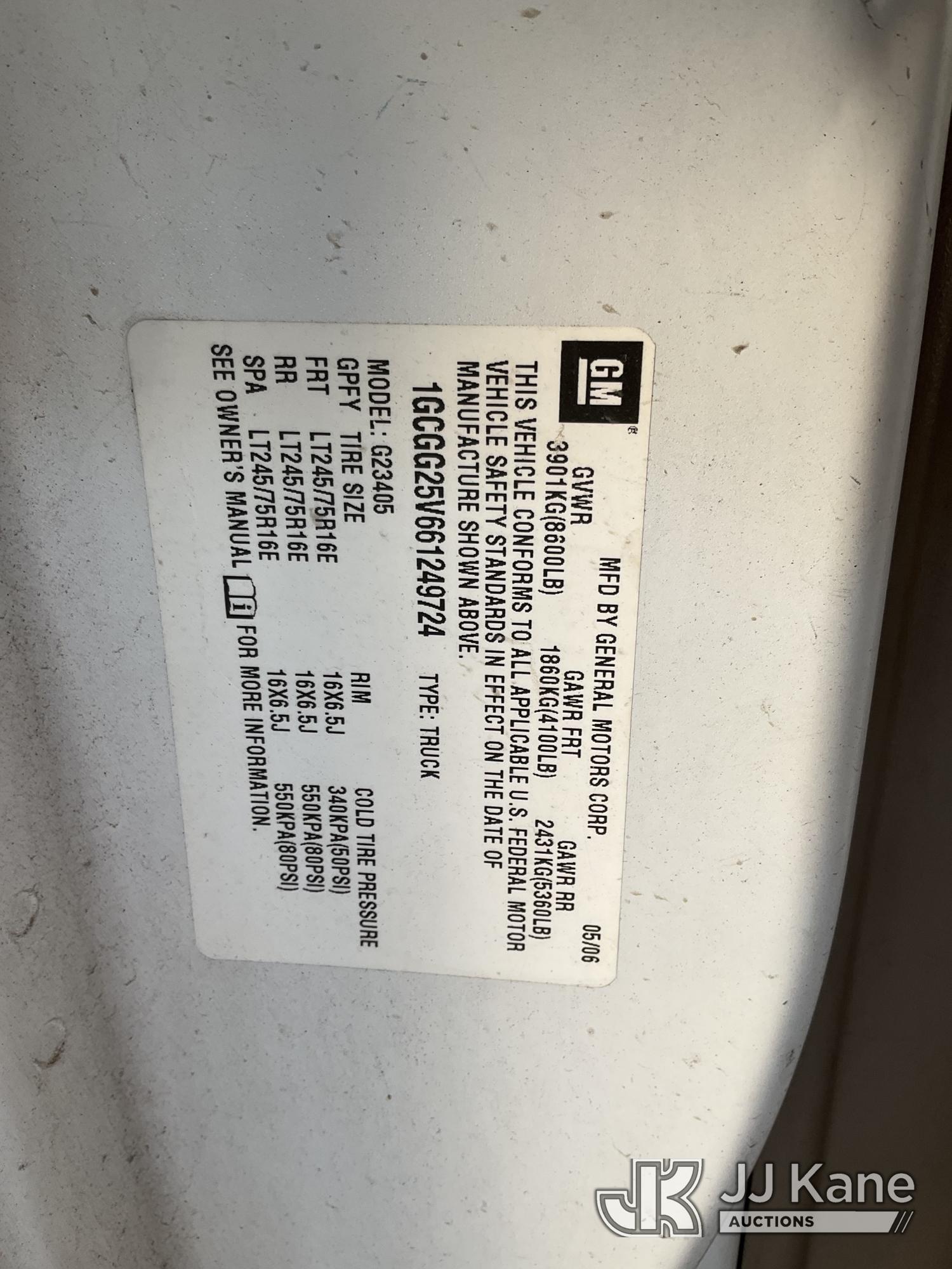 2006 Chevrolet EXPRESS 2500