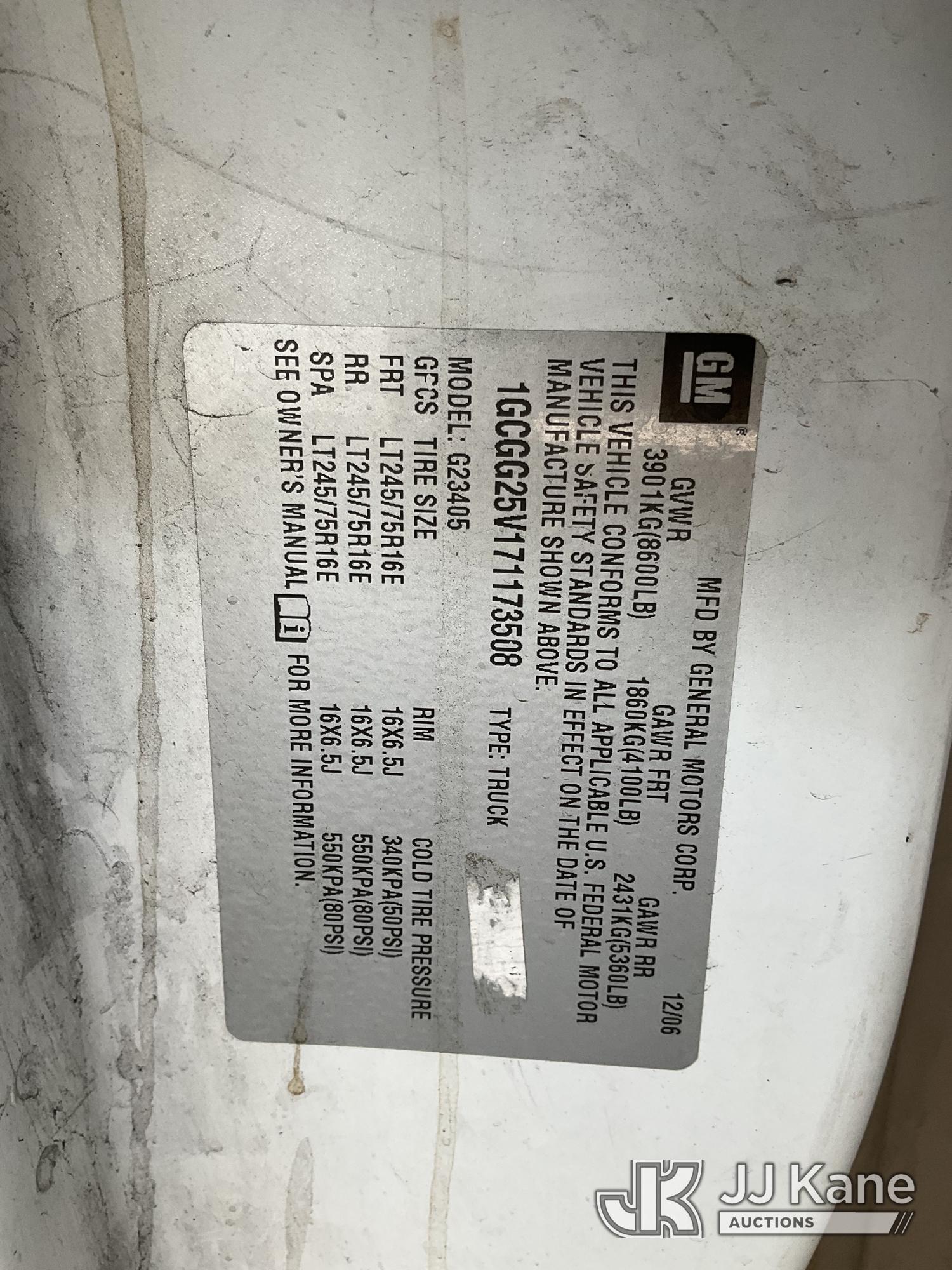 2007 Chevrolet EXPRESS 2500