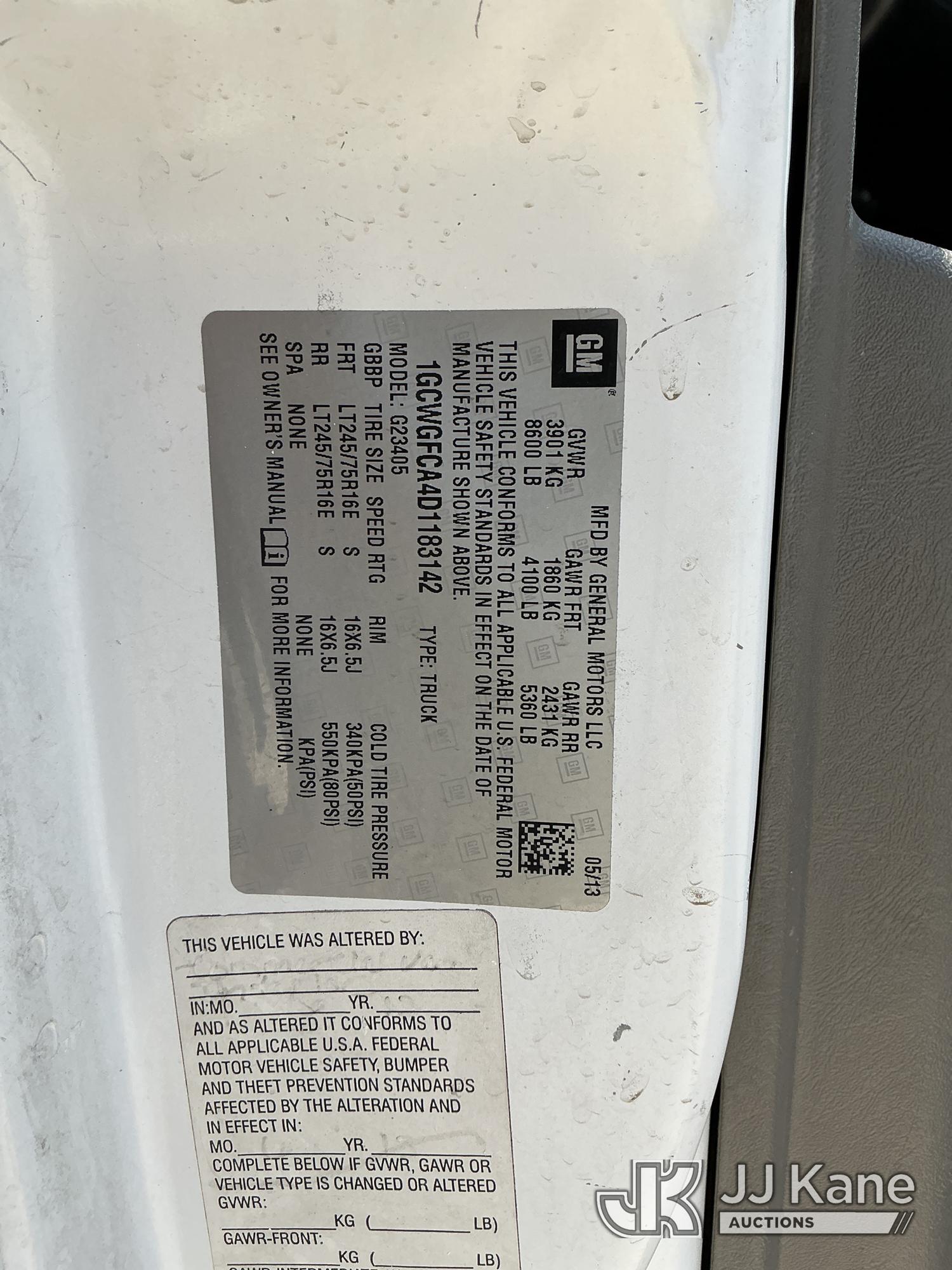 2013 Chevrolet Express G2500