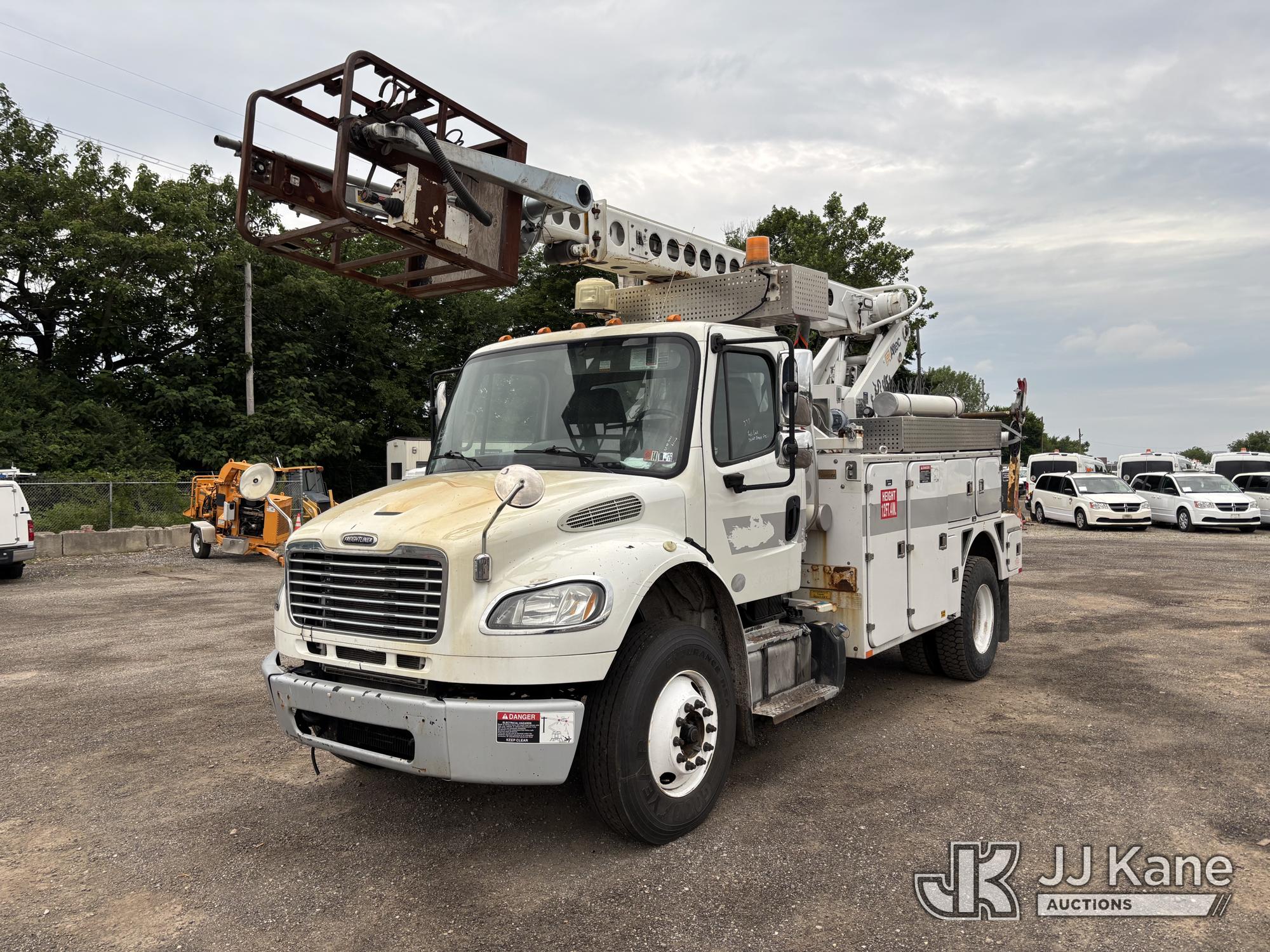 Altec A-T40C, Telescopic Non-Insulated Cable Placing Bucket Truck rear mounted on 2015 Freightliner M2 106 Utility Truck