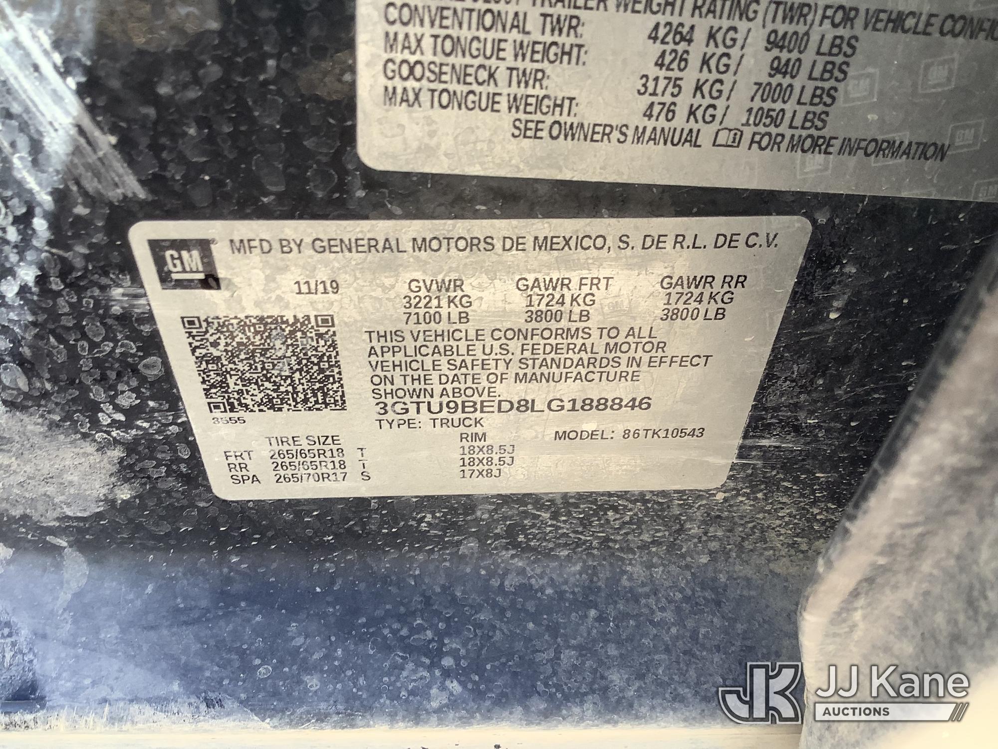 2020 GMC SIERRA 1500 4X4