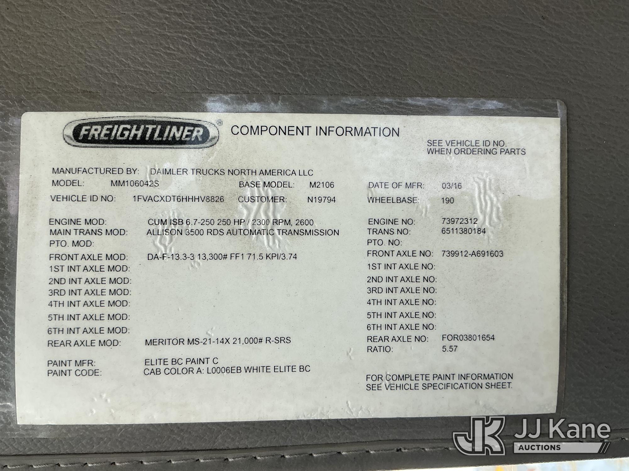 2017 Freightliner M2 106