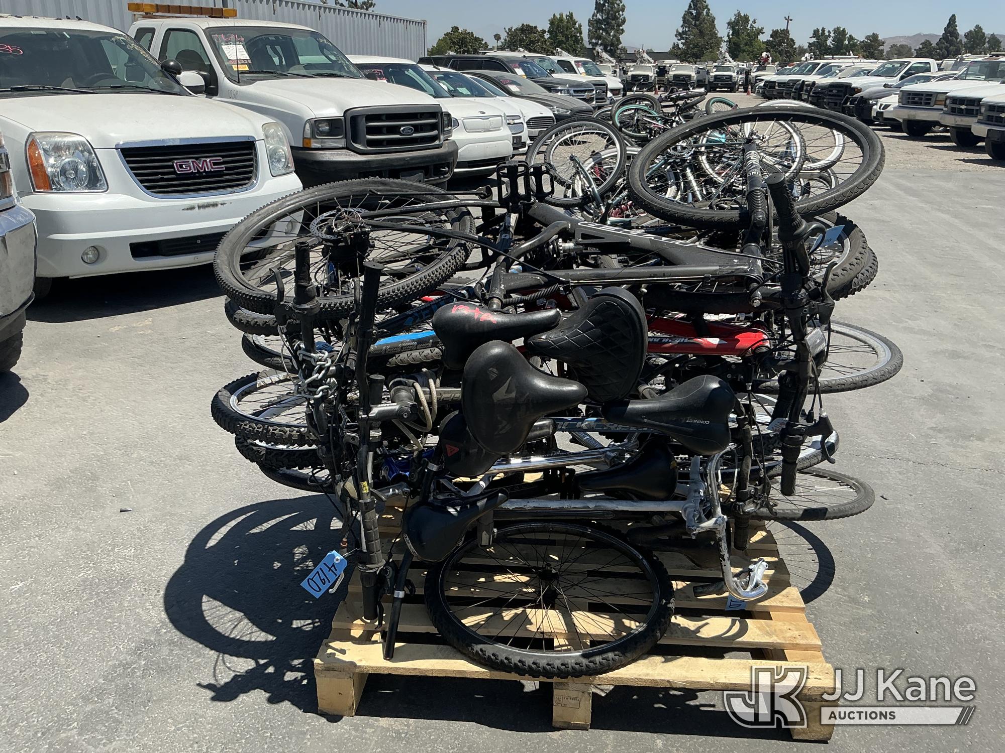 Pallet Of Bicycles (Used) NOTE: This unit is being sold AS IS/WHERE IS via Timed Auction and is located in Jurupa Valley