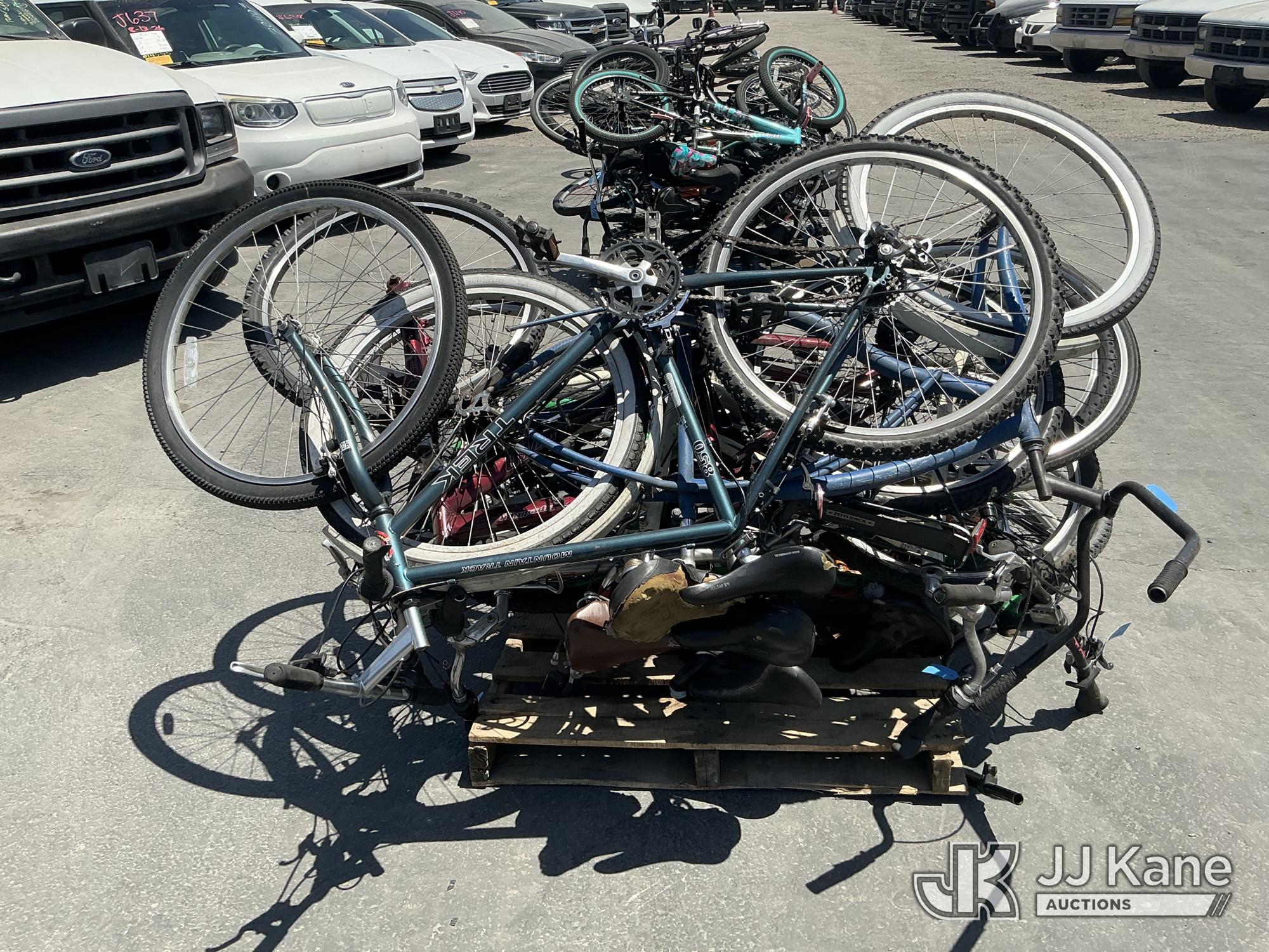 Pallet Of Bicycles (Used) NOTE: This unit is being sold AS IS/WHERE IS via Timed Auction and is located in Jurupa Valley