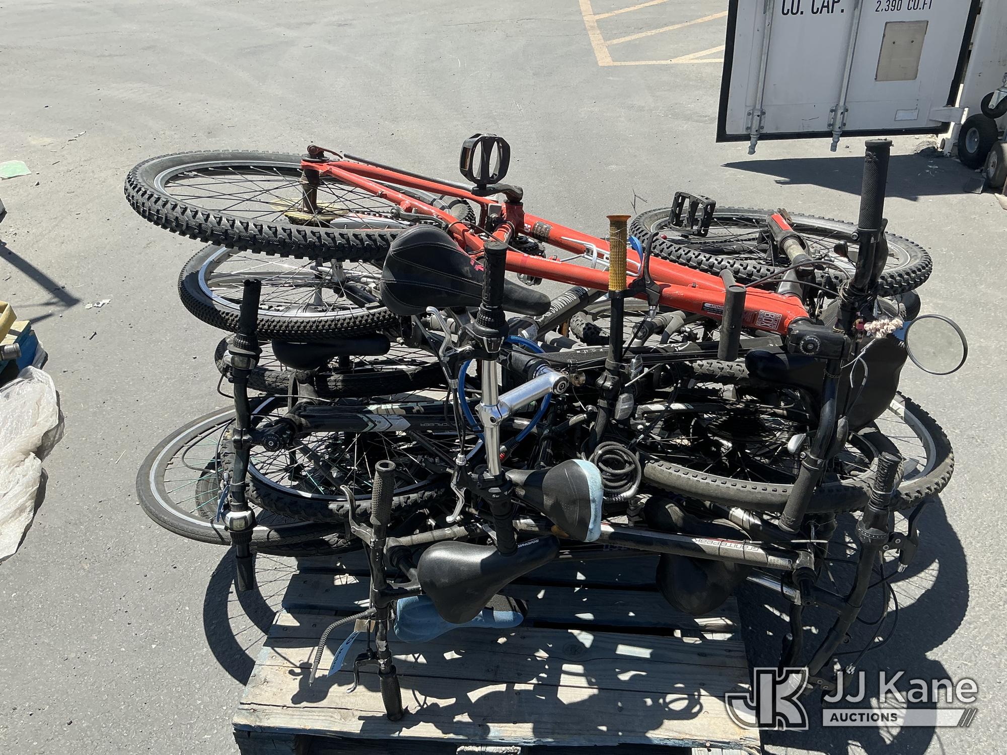 Pallet Of Bicycles (Used) NOTE: This unit is being sold AS IS/WHERE IS via Timed Auction and is located in Jurupa Valley