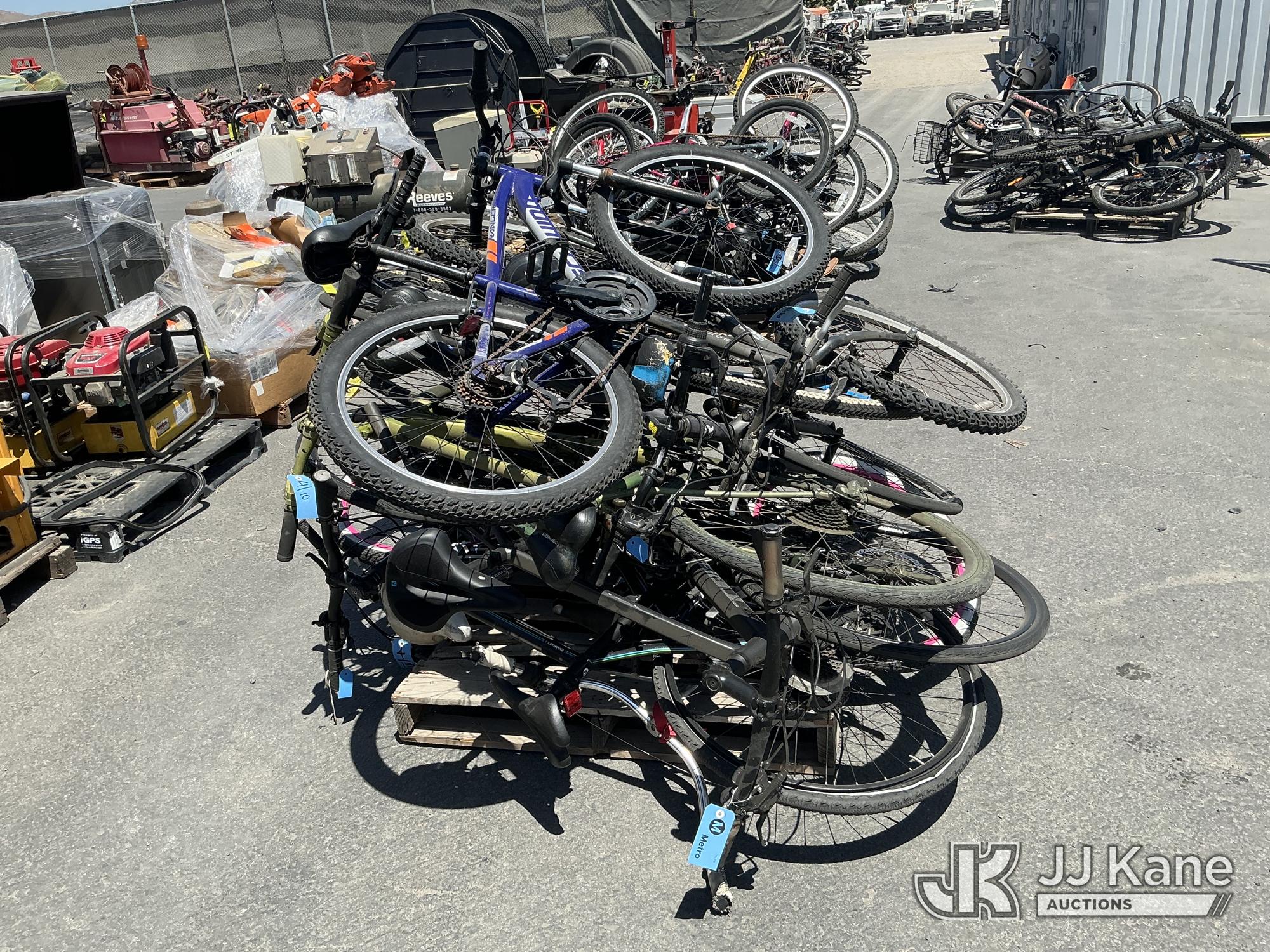 Pallet Of Bicycles (Used) NOTE: This unit is being sold AS IS/WHERE IS via Timed Auction and is located in Jurupa Valley