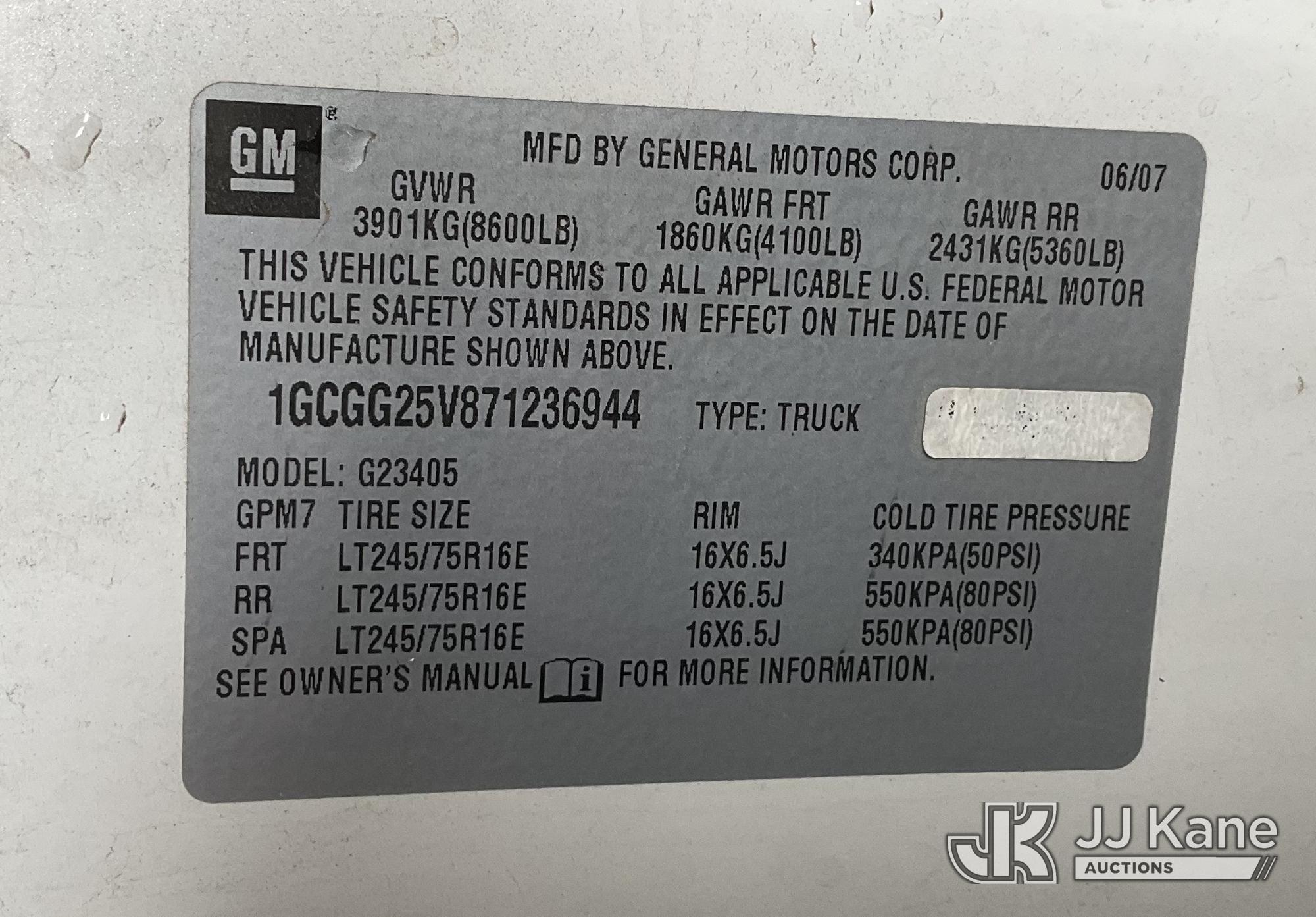 2007 Chevrolet EXPRESS 2500