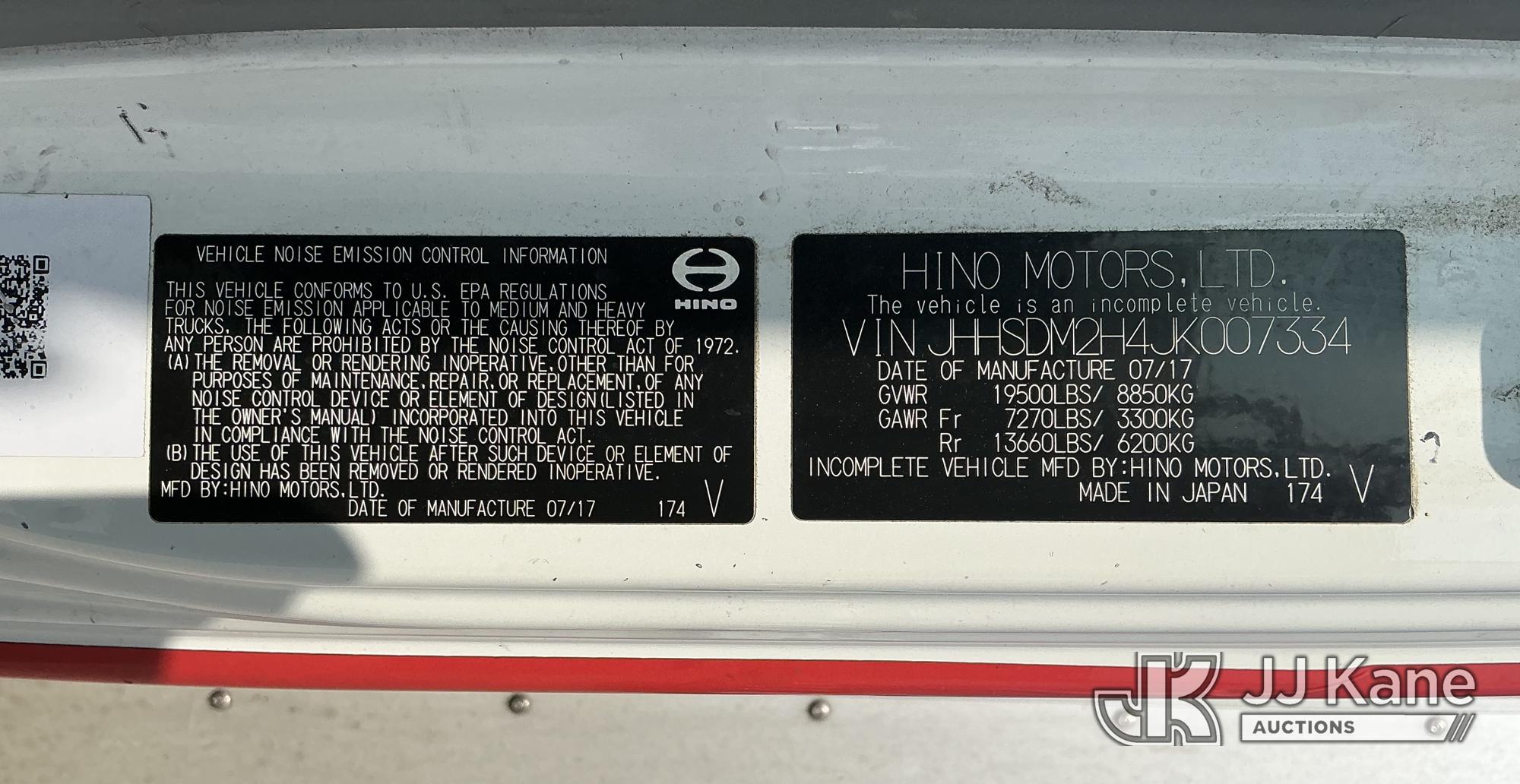 2018 Hino 195