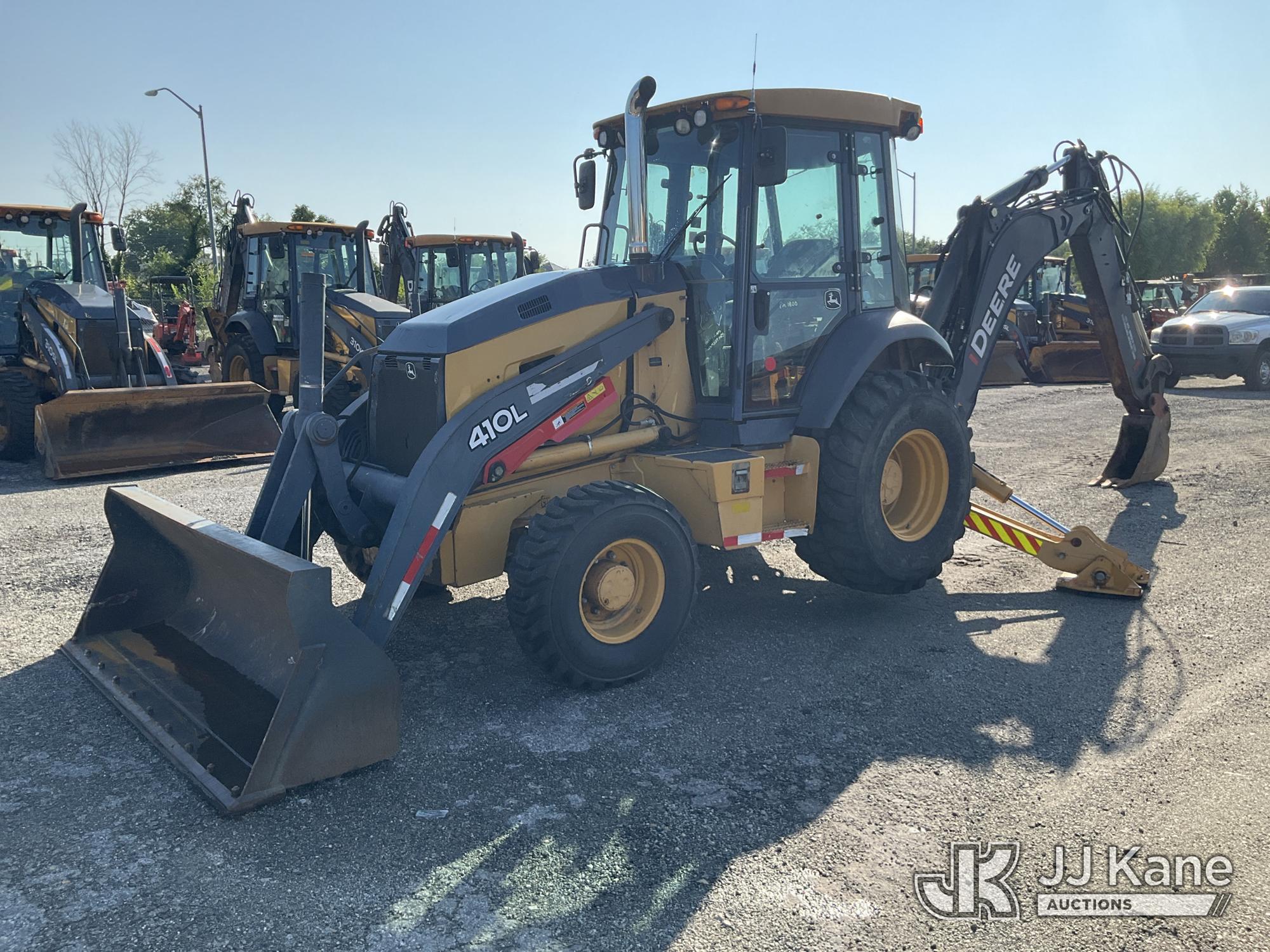 2015 John Deere 410L Tractor Loader Extendahoe, Pin 1800