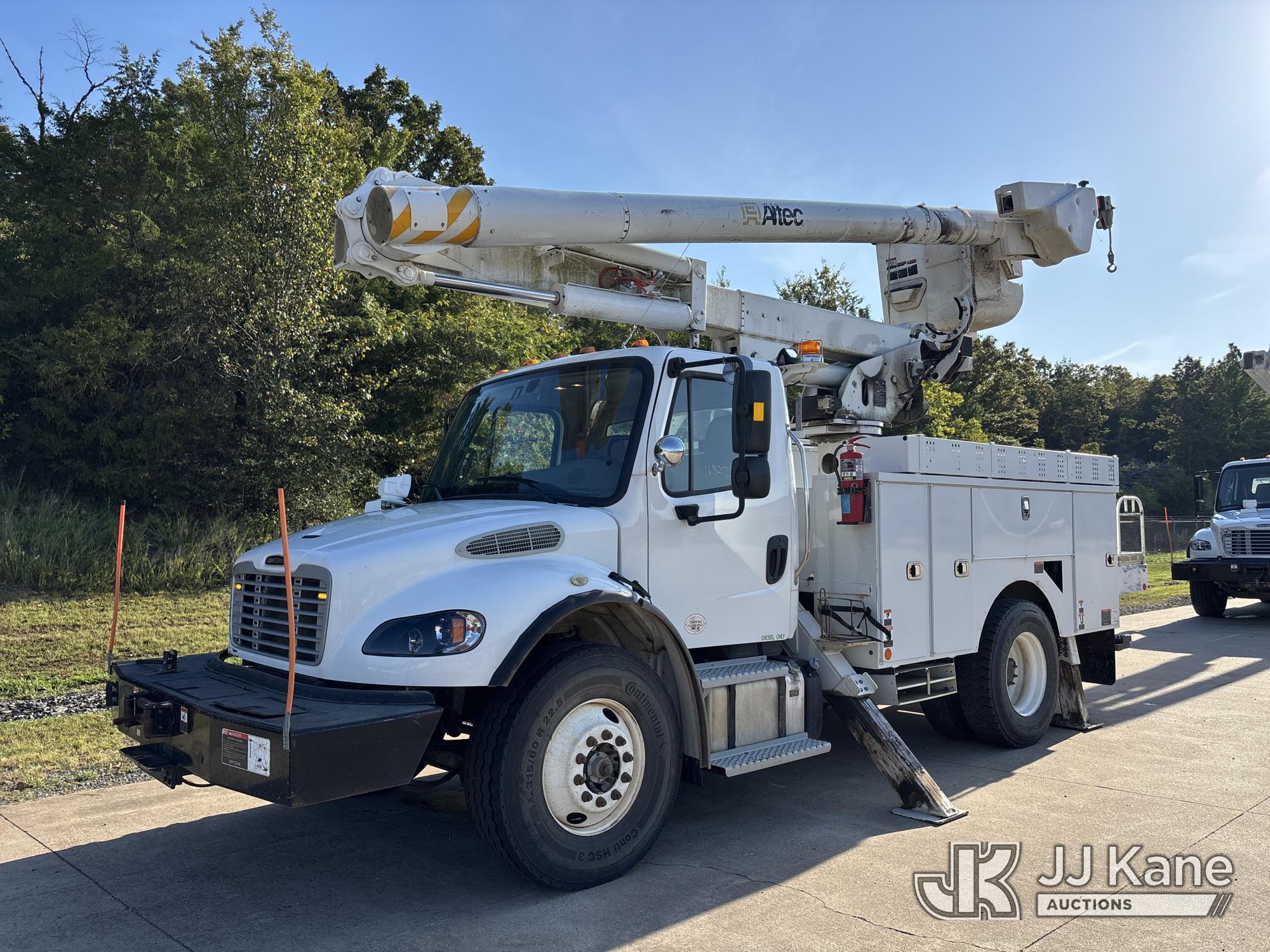 Altec L42M, Over-Center Material Handling Bucket Truck center mounted on 2019 Freightliner M2 Utility Truck