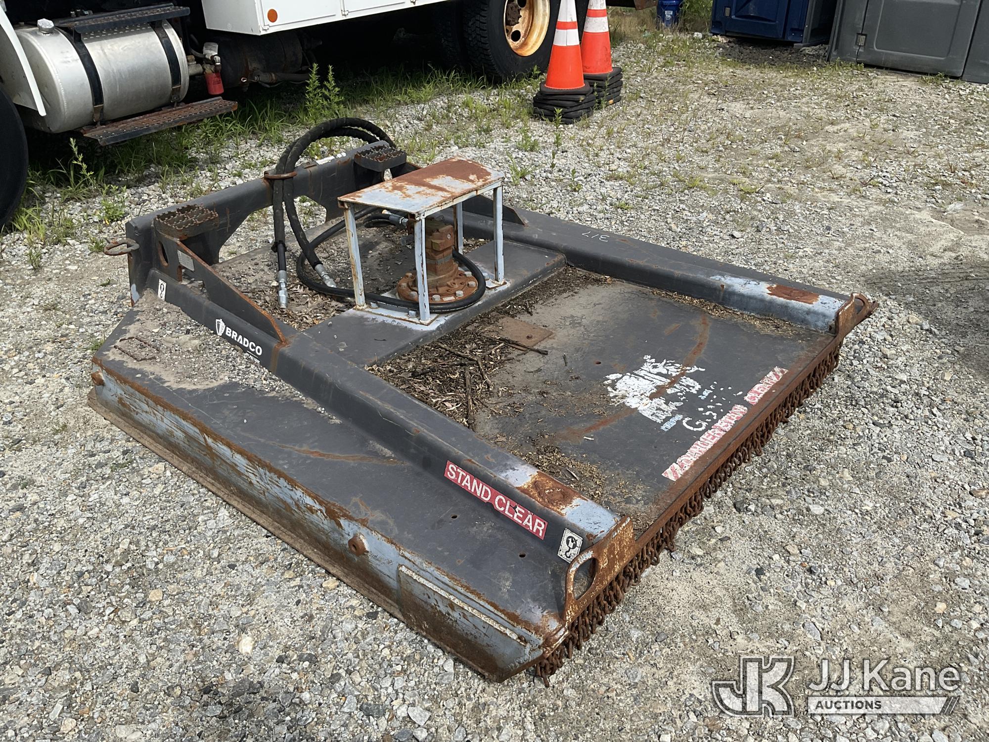 Paldain Bradco 72 inch Hydraulic Skid Steer Brush Cutter Attachment NOTE: This unit is being sold AS IS/WHERE IS via Timed Auction and is located in Shrewsbury