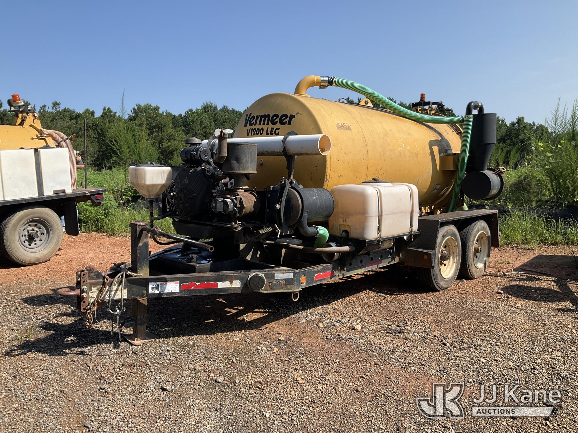 2014 Vermeer V1200 LEG Vacuum Excavation System, t/a trailer mtd.
