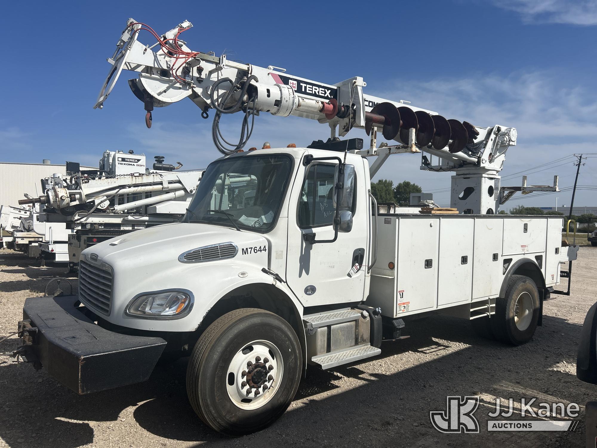Terex Commander C4047, Articulating Material Handling Bucket Truck rear mounted on 2021 Freightliner M2 106 Utility Truck