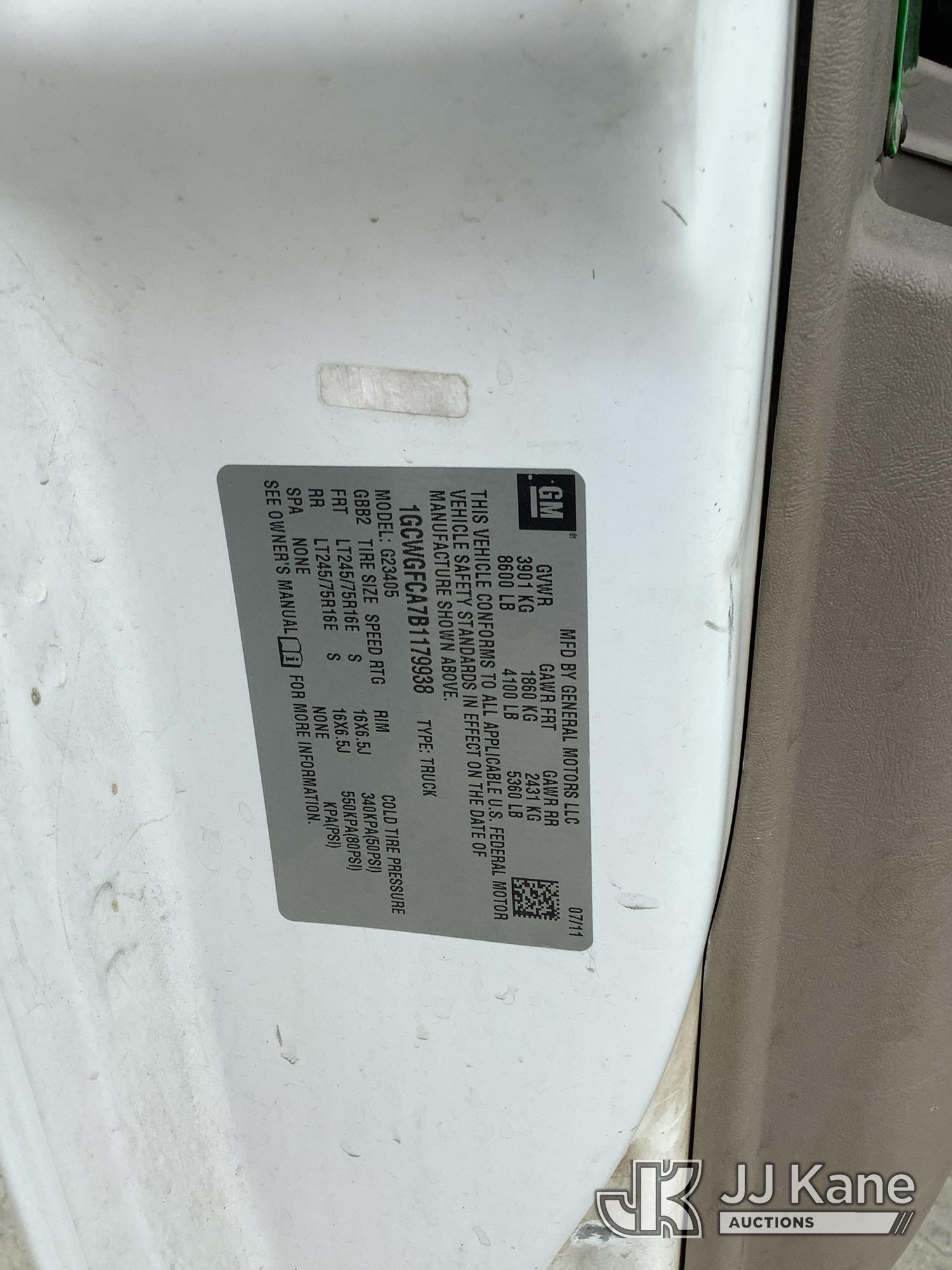 2011 Chevrolet EXPRESS G2500
