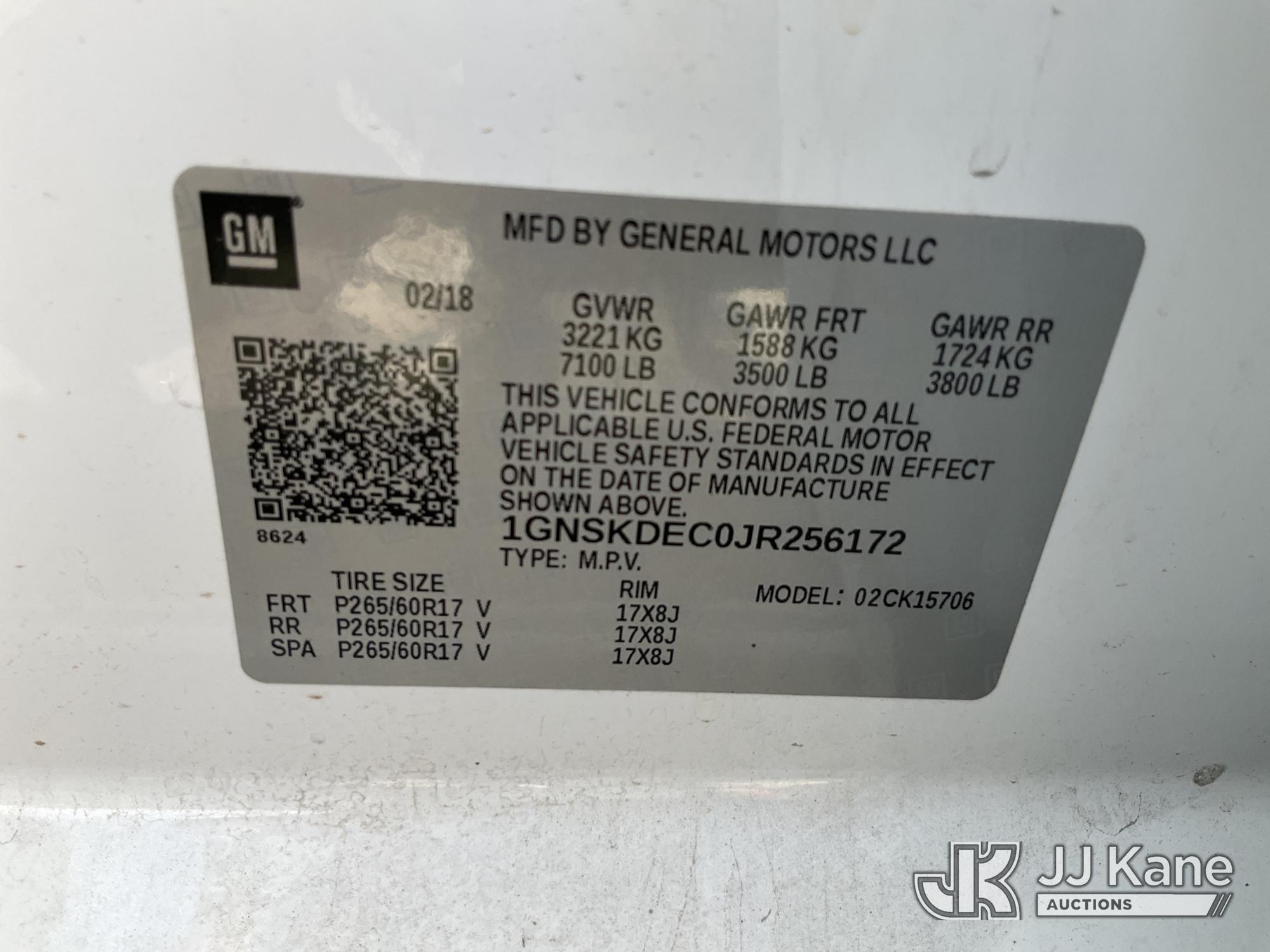 2018 Chevrolet TAHOE POLICE PACKAGE 4X4