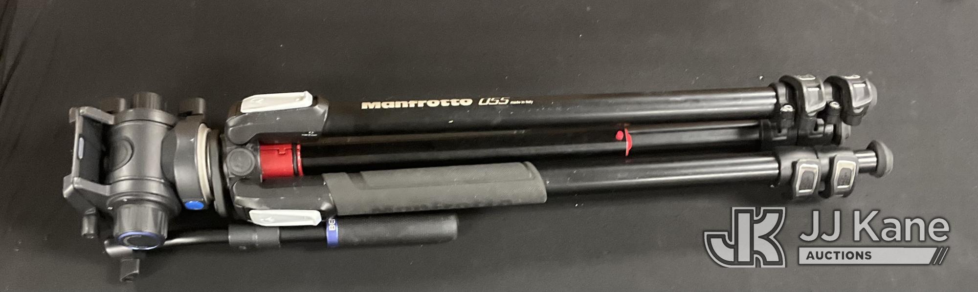Manfrotto 055 Tripod (Used) NOTE: This unit is being sold AS IS/WHERE IS via Timed Auction and is located in Jurupa Valley