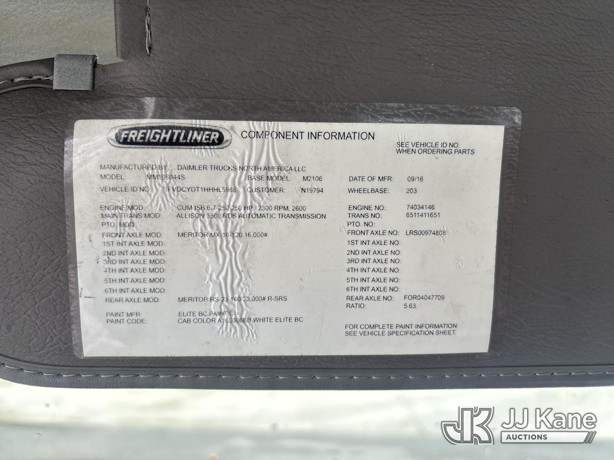 2017 Freightliner M2 106