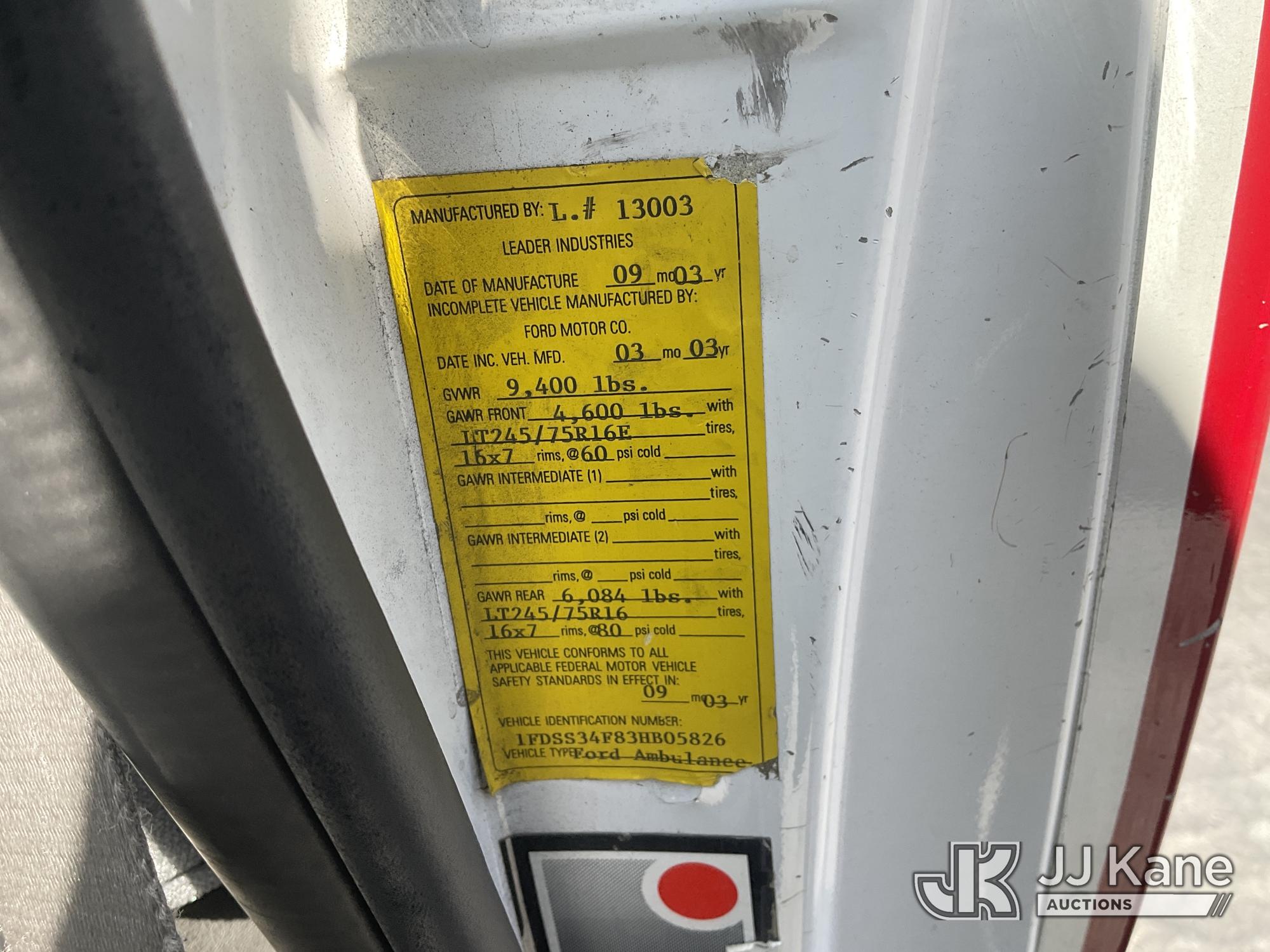 2003 Ford ECONOLINE